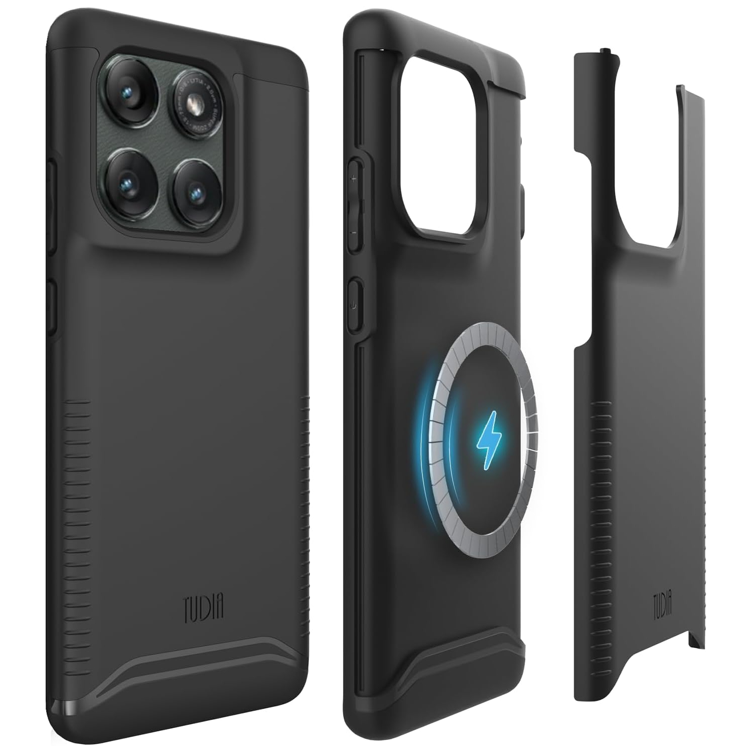 TUDIA Merge Motorola Edge 2025 Case MagSafe Compatible - Matte Black