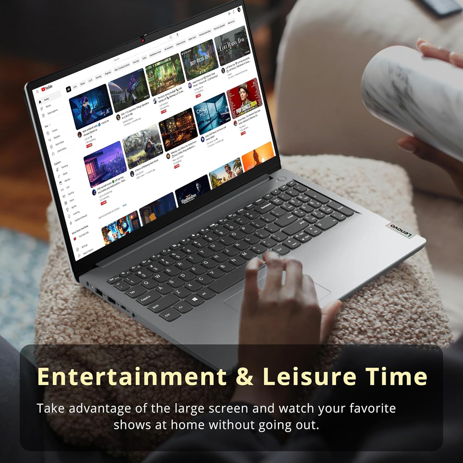 Open Box - Lenovo IdeaPad 1i 15.6" FHD Laptop, Intel i5-1235U, 40GB DDR4 RAM, 1TB PCIe SSD, Intel Iris Xe Graphics, Number Pad, HD Camera, WiFi 6,