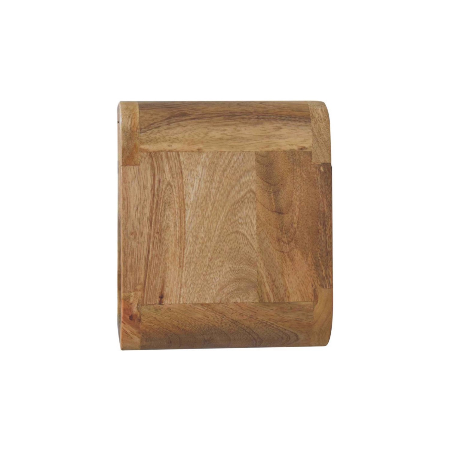 Artisan Furniture – Très petit lit mural incurvé en bois massif avec fente ouverte, très petit lit