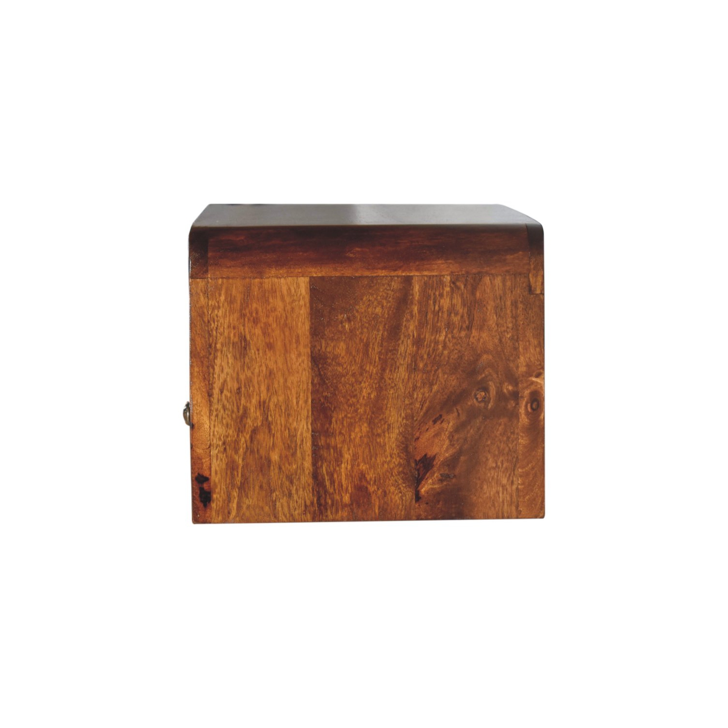 Table de chevet murale à 1 tiroirs en bois massif marron d'Artisan Furniture