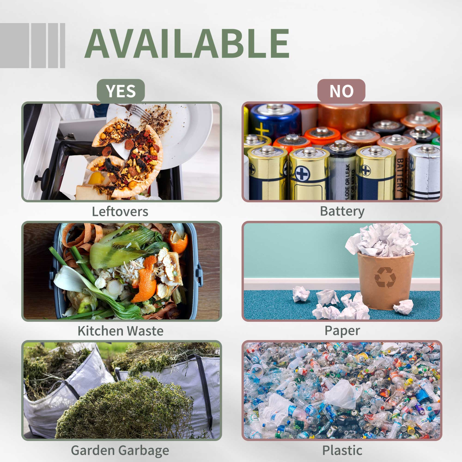 Outsunny 43 – Bac à compost culbutant extérieur à deux chambres rotatives à 360° avec portes coulissantes, cadre en acier massif et gants, vert