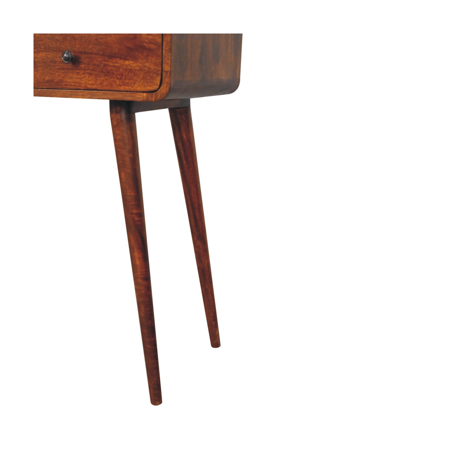 Artisan Furniture Solid Wood Triple Curved Chestnut Console Table