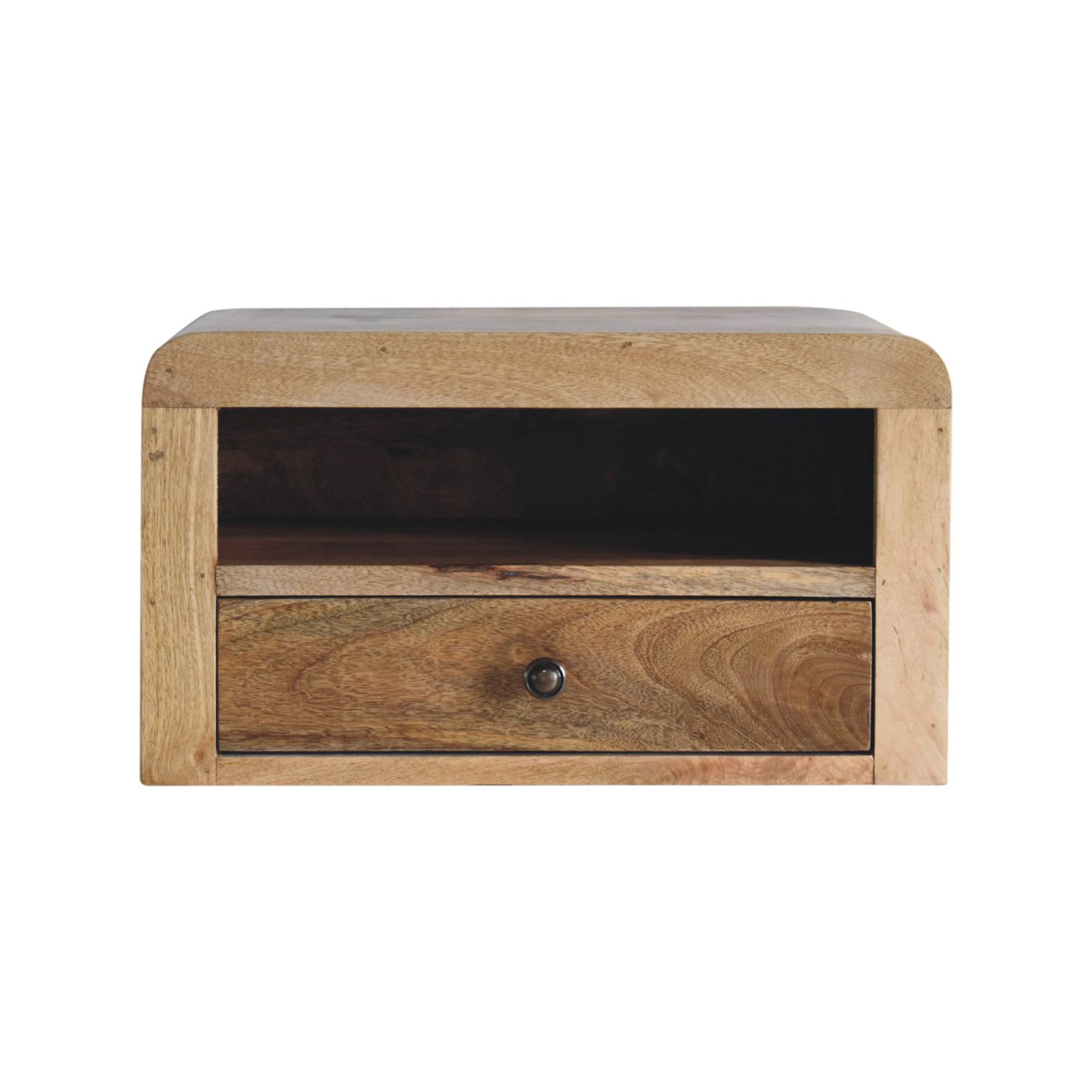 Lit flottant en bois massif avec gros chêne d'Artisan Furniture