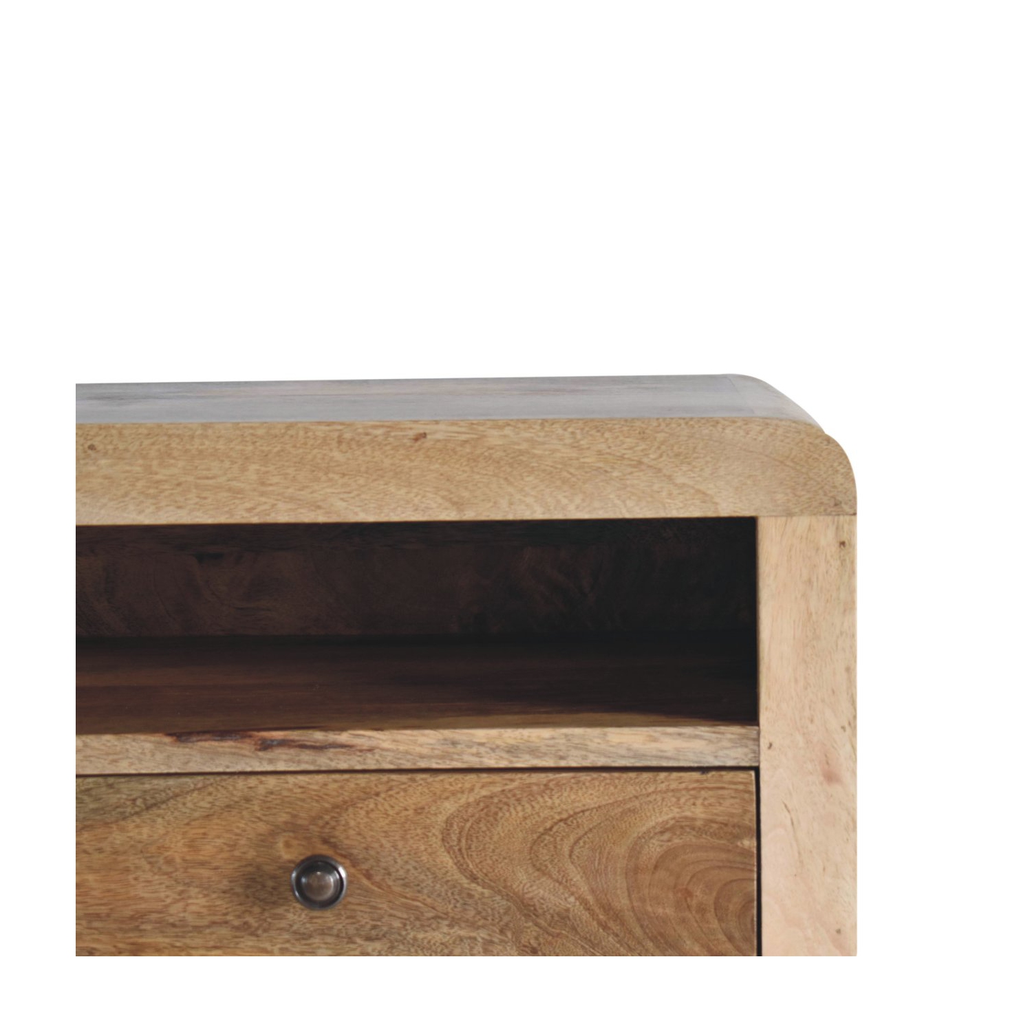 Lit flottant en bois massif avec gros chêne d'Artisan Furniture