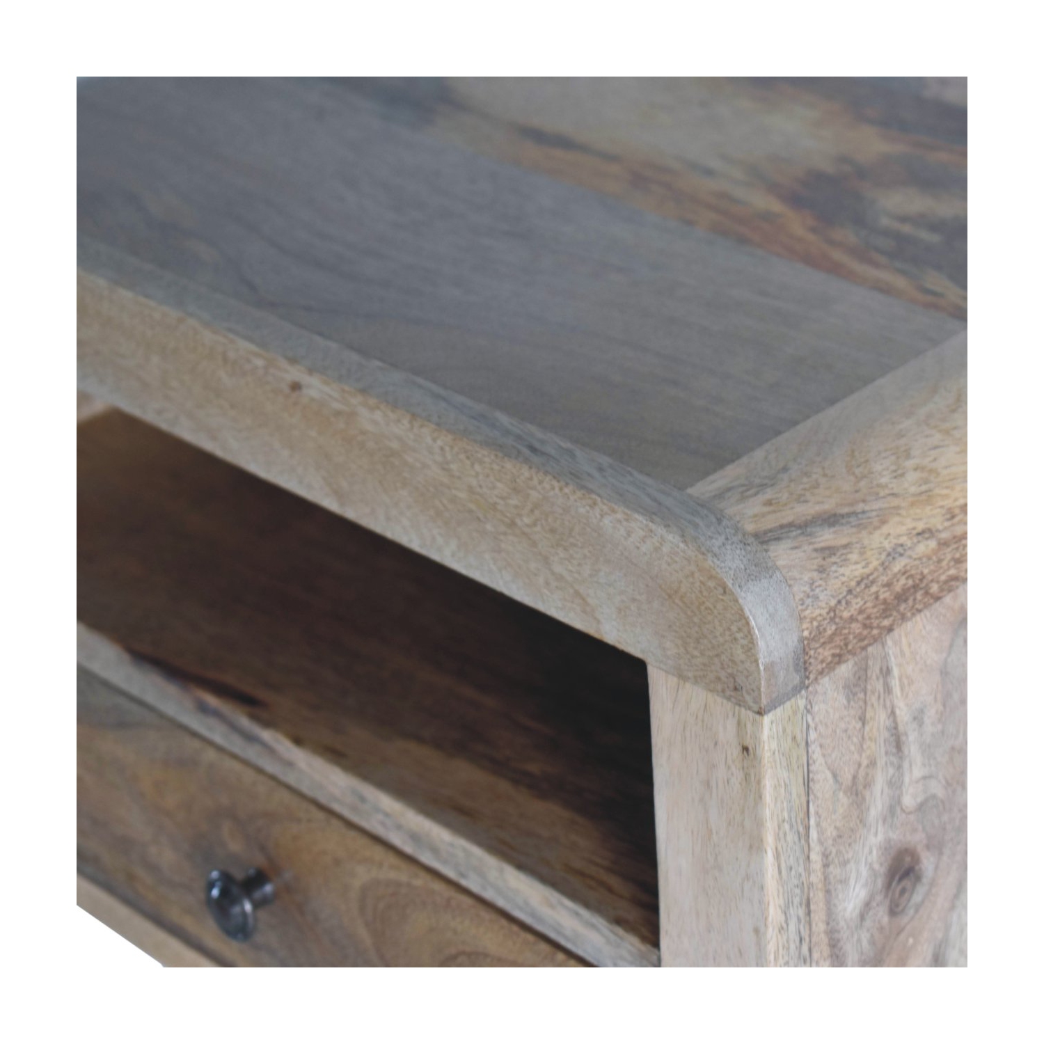 Lit flottant en bois massif avec gros chêne d'Artisan Furniture