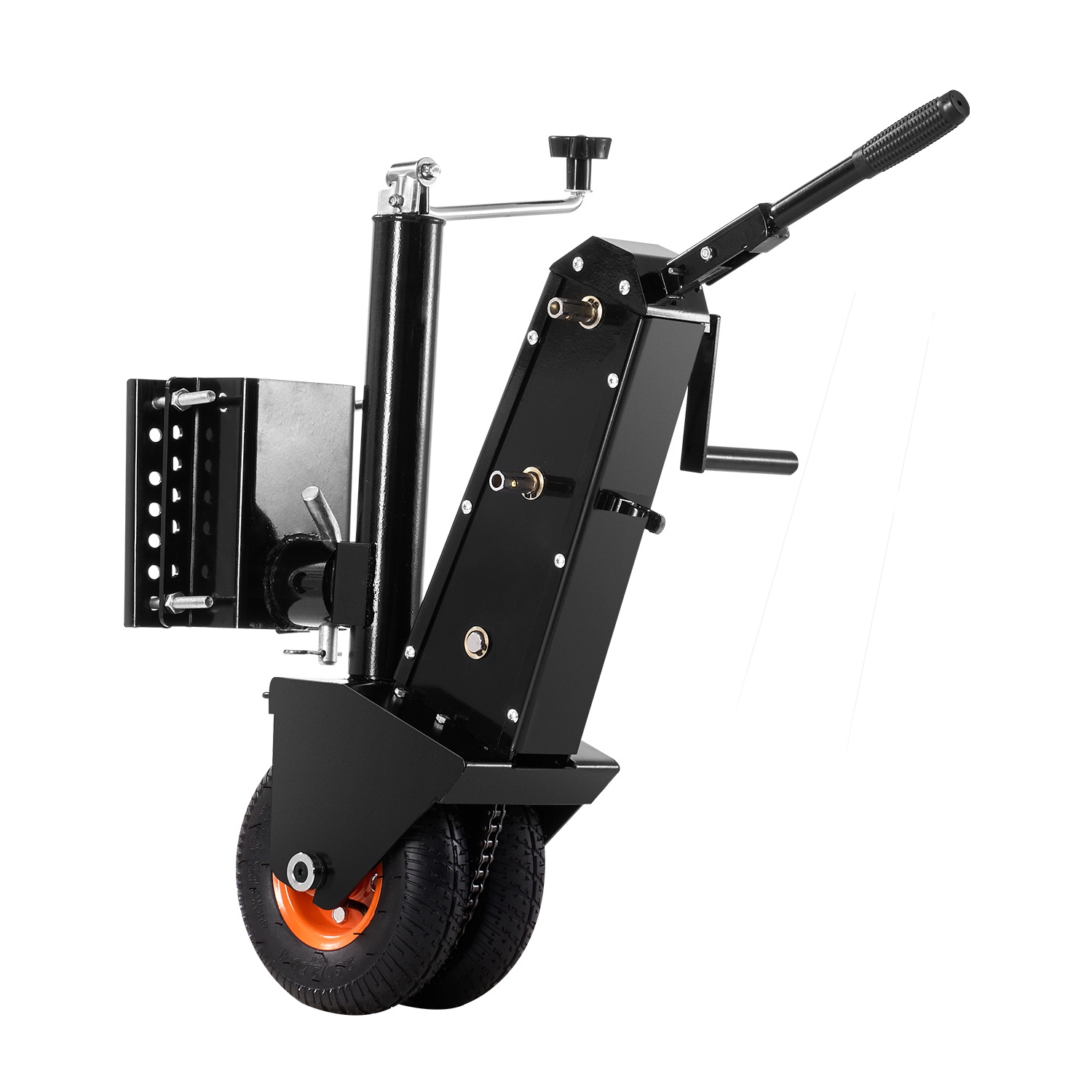 VEVOR 500lbs Trailer Dolly, Tongue Weight Capacity, 13 inch-23.2 inch Height Adjustable Trailer Mover Dolly, 9-inch Pneumatic Rubber Tire, Manual or