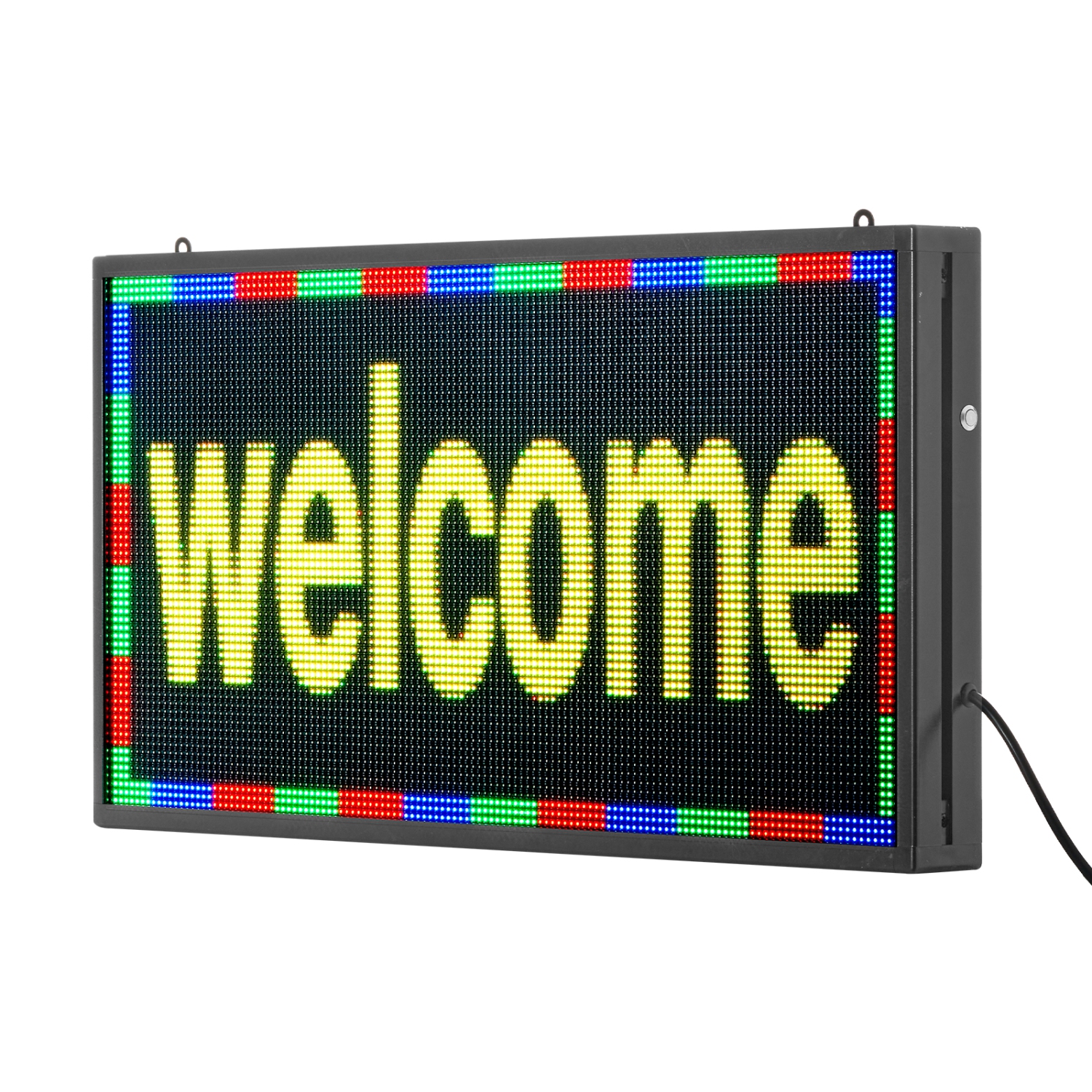 VEVOR 27x14 in Programmable LED Sign, P5 Full Color Flexible Digital Scrolling Panel, DIY Custom Text Pattern GIF Display, Bluetooth APP Control