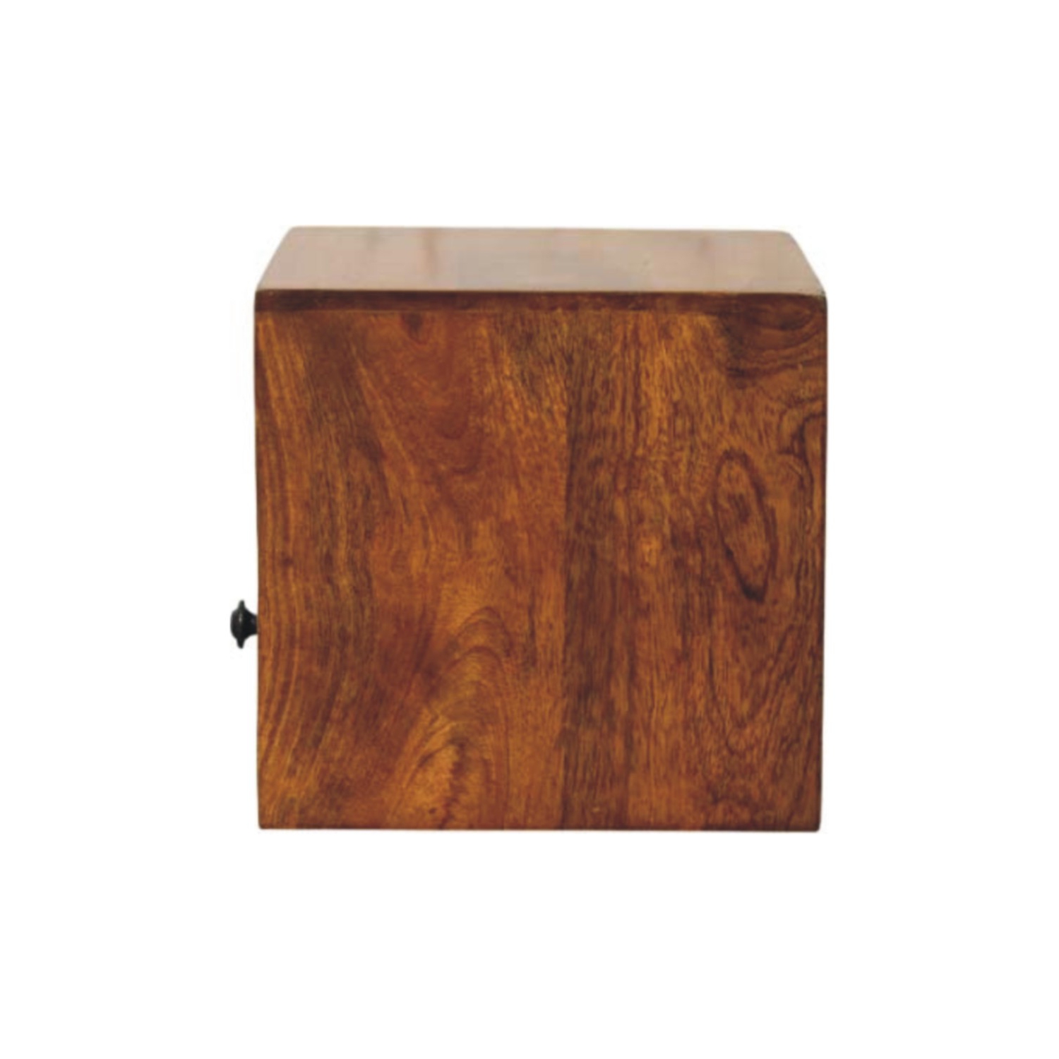 Artisan Furniture – Table de chevet murale à 1 tiroirs en bois massif massif marron