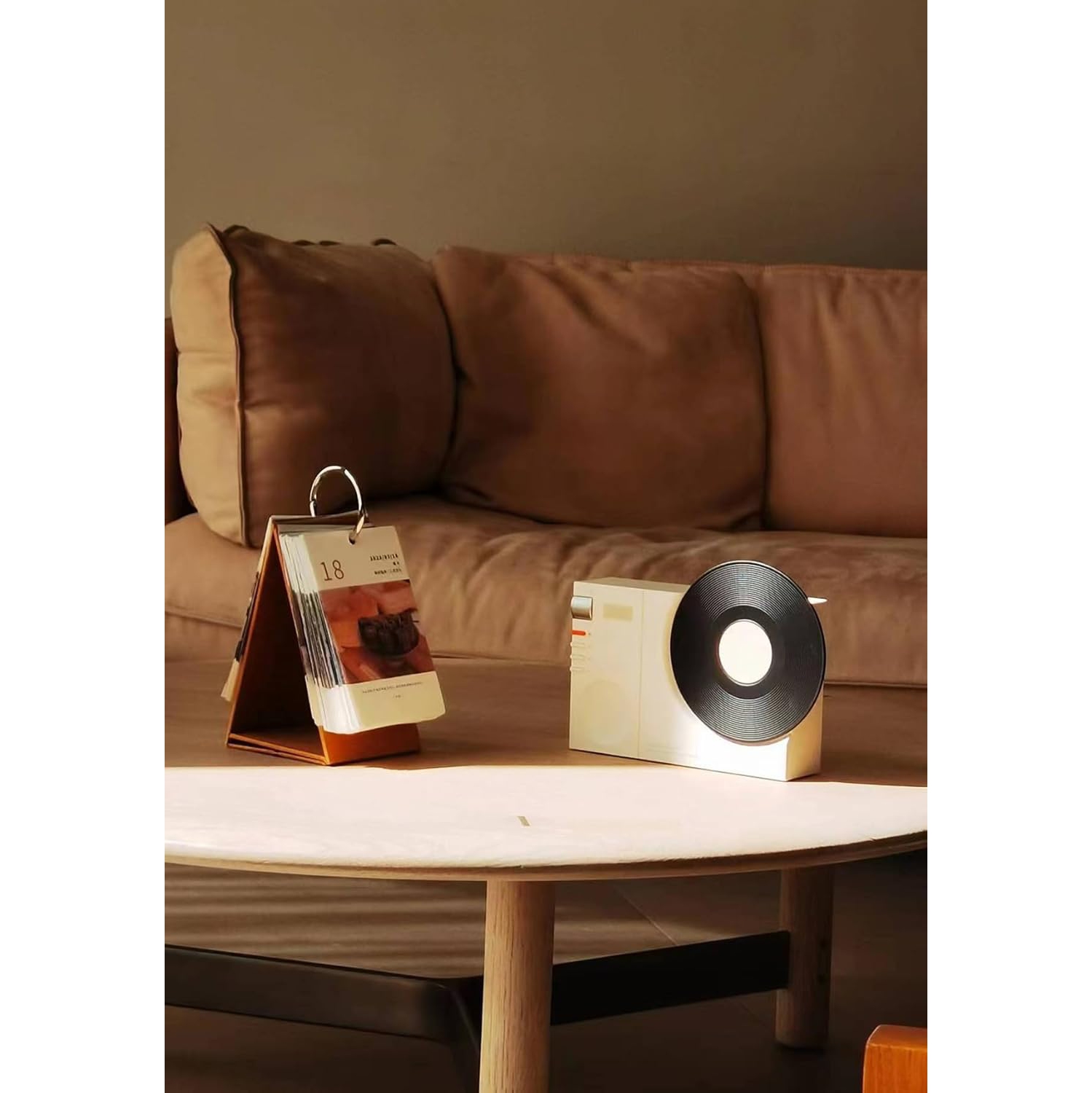 Retro Vinyl Record Bluetooth Speaker with Digital Clock – Hi-Fi Stereo Sound, Bluetooth 5.3, 1200mAh Battery, TF/AUX Playback – Vintage Home Decor &