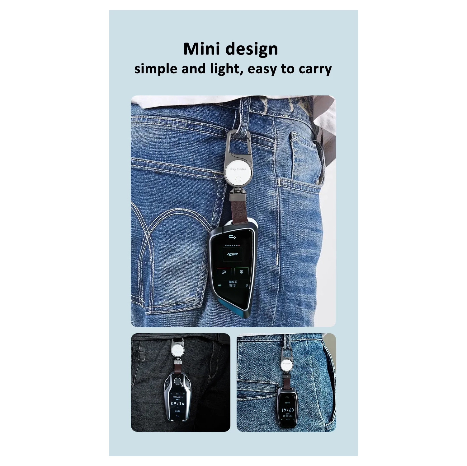 Porte-clés intégré de remplacement AirTag Findmy dispositif anti-perte de positionnement global intelligent pour les personnes âgées et les enfants,