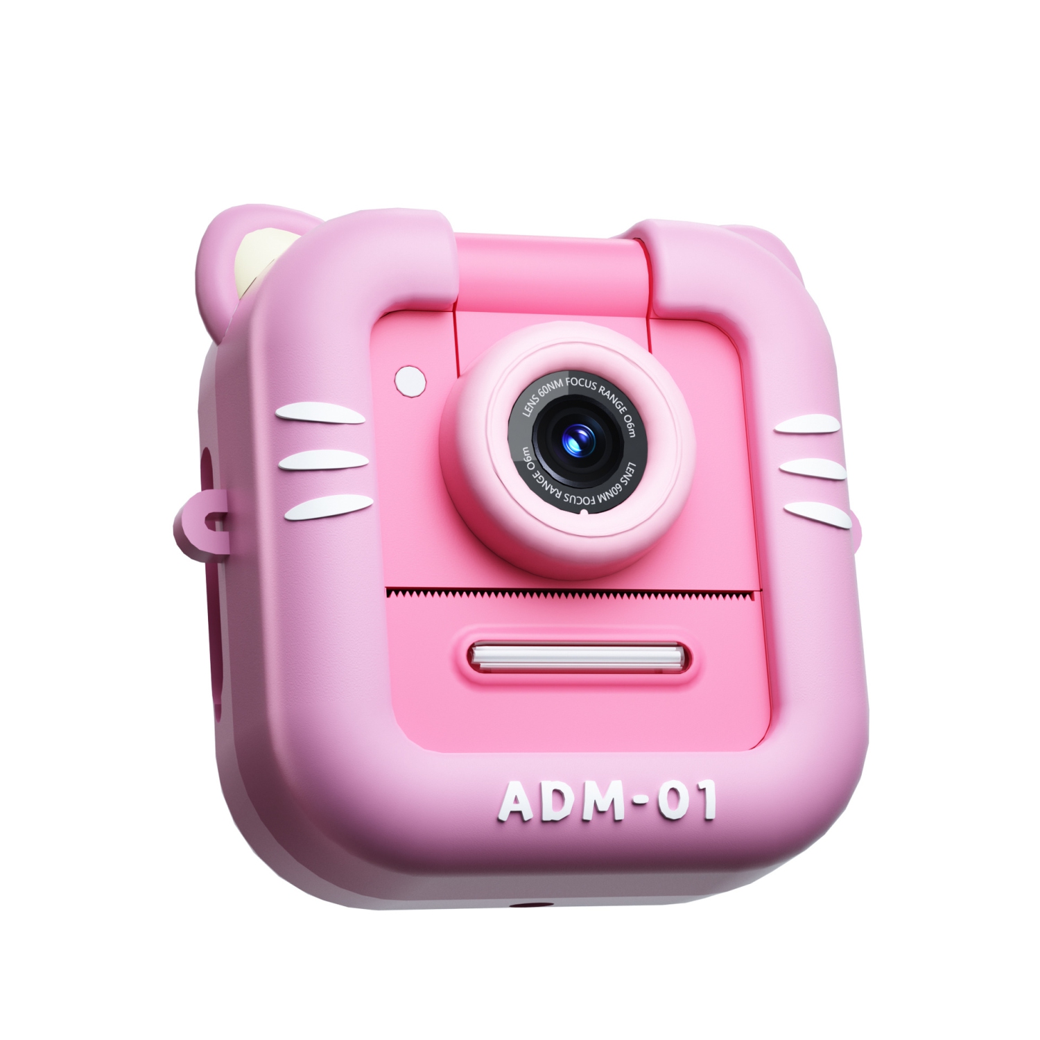 Appareil photo pour enfants avec mini objectif à rabat de Cartoon, appareil photo numérique HD pour étudiant Polaroid, écran HD 2.4&nbsp;po ips,