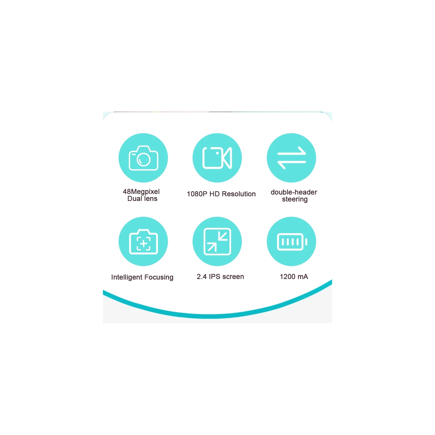 Appareil photo pour enfants avec mini objectif à rabat de Cartoon, appareil photo numérique HD pour étudiant Polaroid, écran HD 2.4&nbsp;po ips,