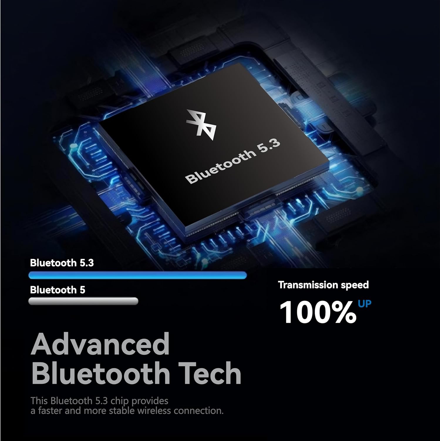 Bluetooth headset, lightweight hands-free headset with microphone, single-ear conduction headset, business office telephone headset