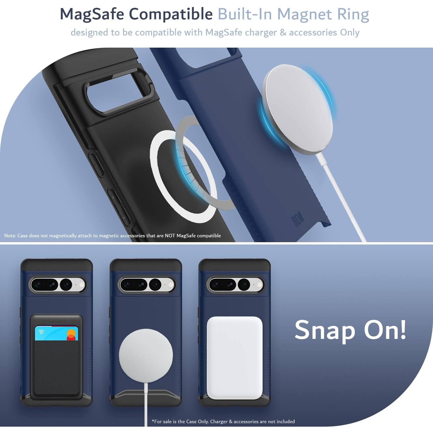 TUDIA Merge Google Pixel 7 Pro Case Magsafe Compatible - Indigo Blue