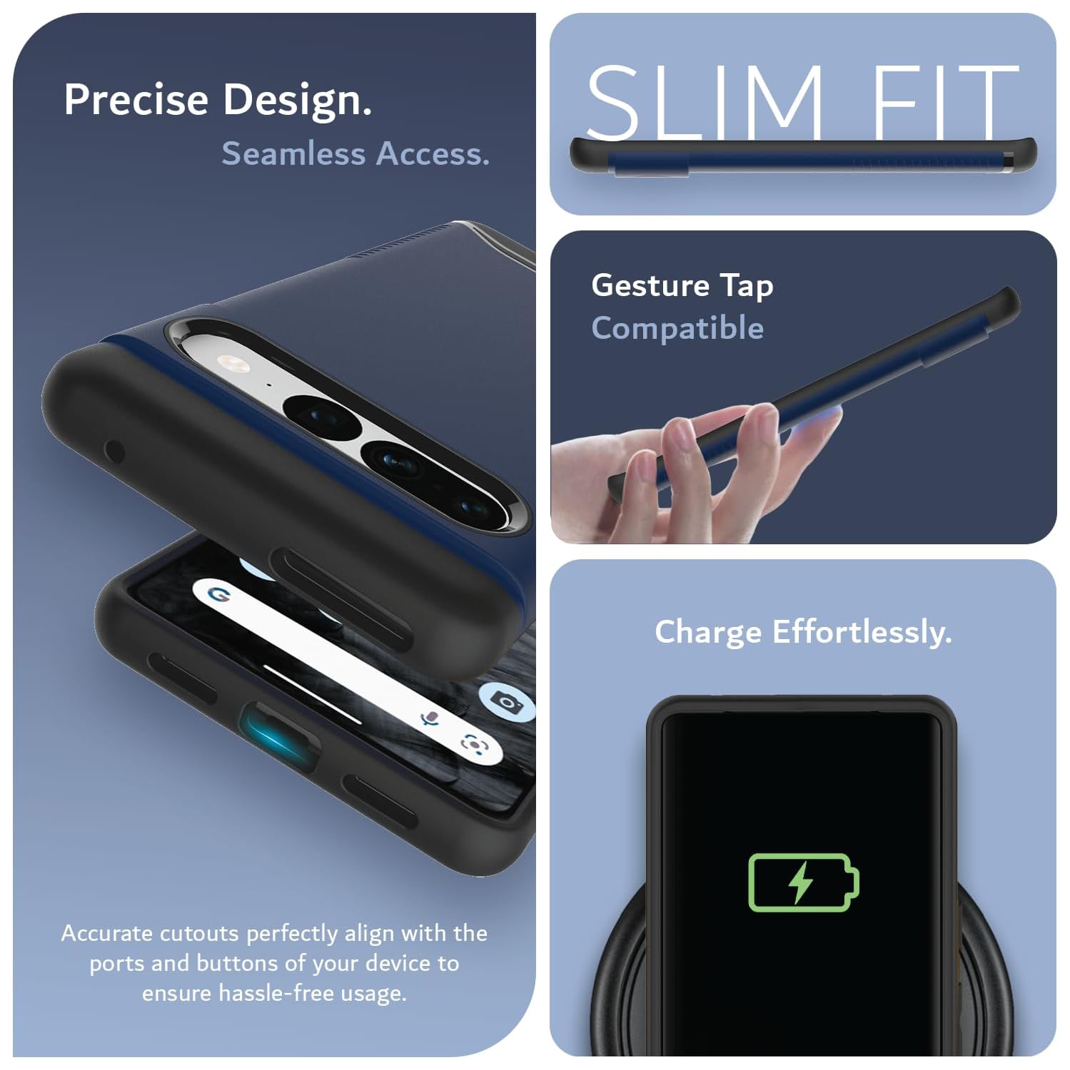 TUDIA Merge Google Pixel 7 Pro Case Magsafe Compatible - Indigo Blue