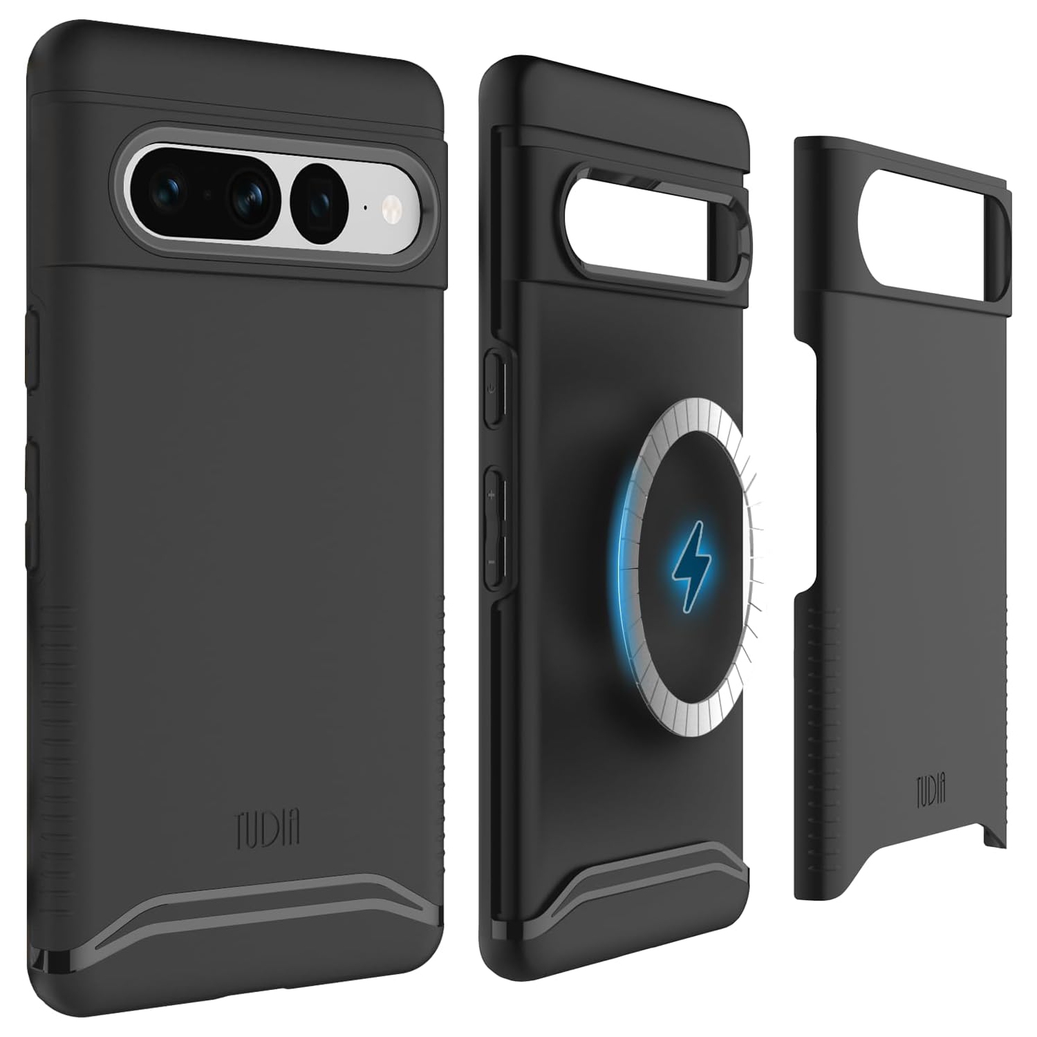 TUDIA Merge Google Pixel 7 Pro Case Magsafe Compatible - Matte Black