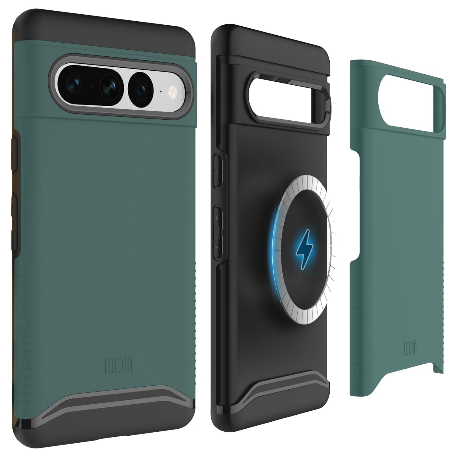 TUDIA Merge Google Pixel 7 Pro Case Magsafe Compatible - Hunter Green