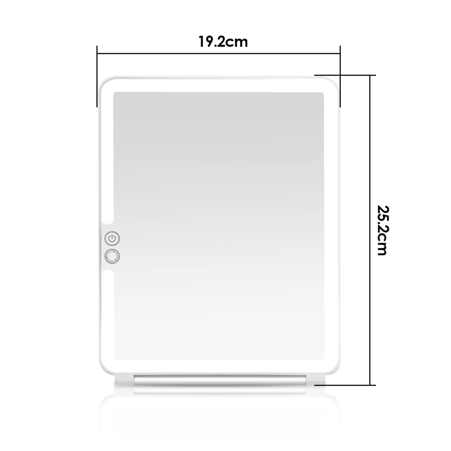 10x Magnification Folding Makeup Mirror, USB Rechargeable Dimmable Travel Mirror for Home Use