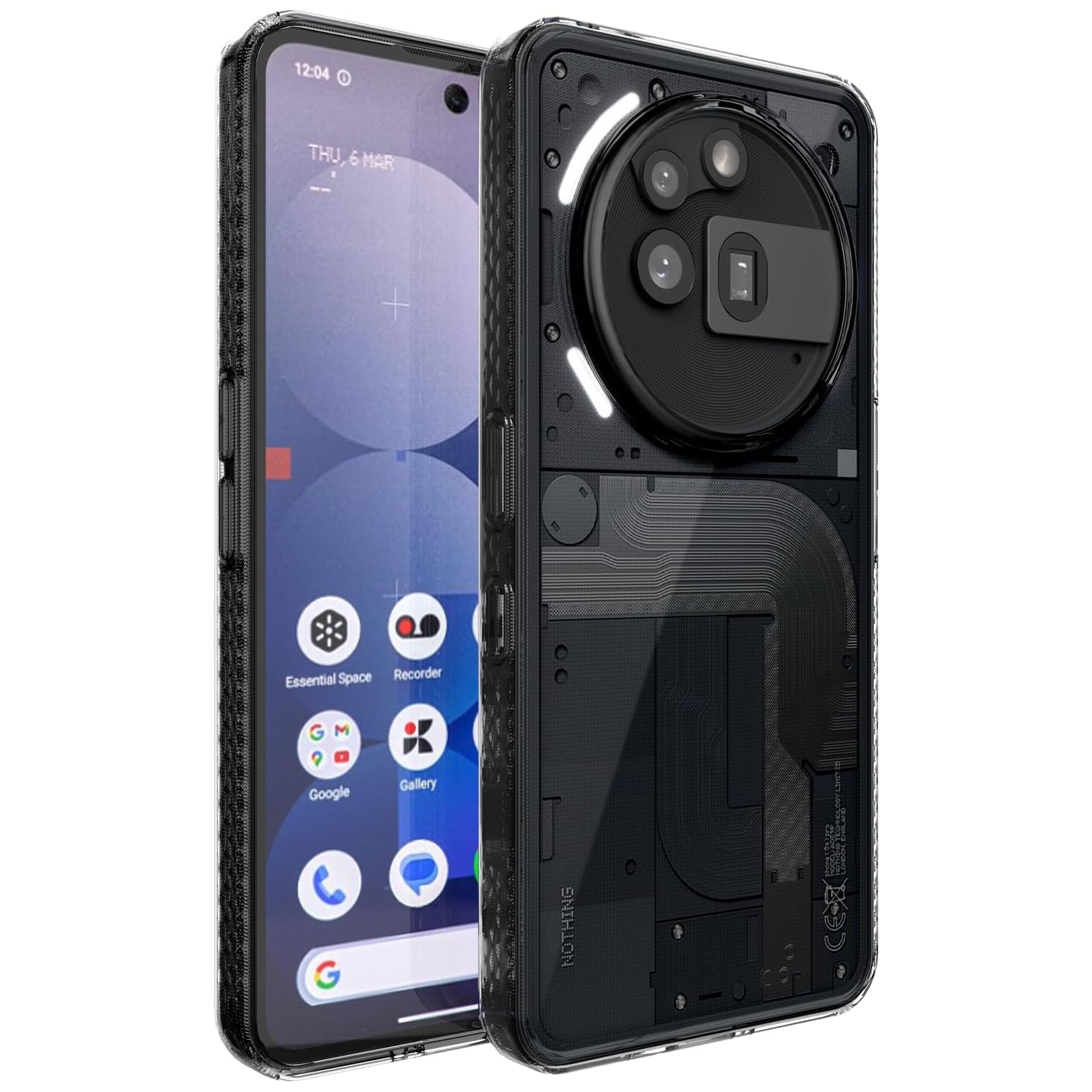 Étui anti-jaunissement LUCION Nothing Phone 3a Pro de TUDIA - Transparent