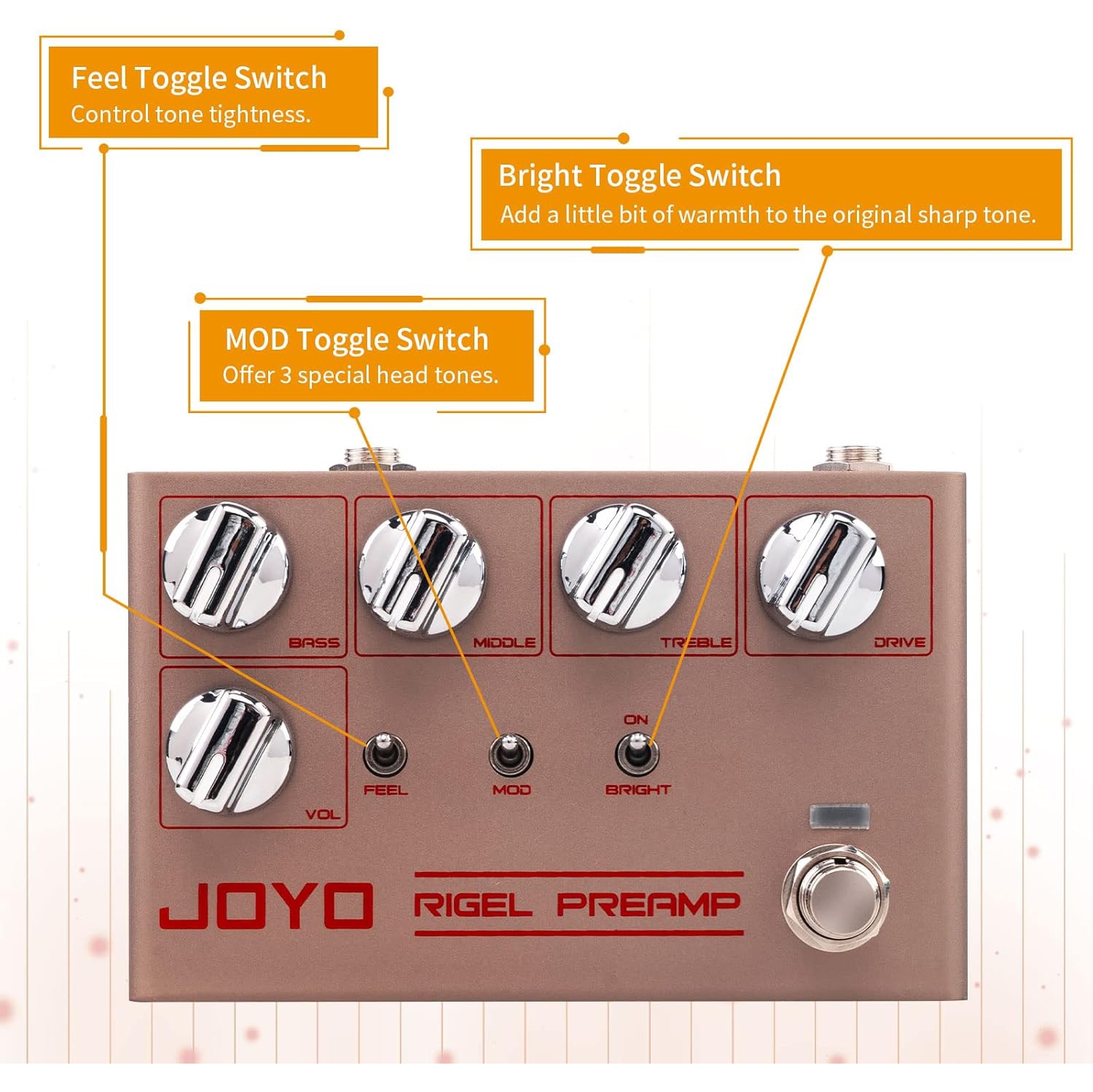 Open Box - JOYO High Gain Overdrive Effect Pedal Amplifier Simulation Guitar Pedals