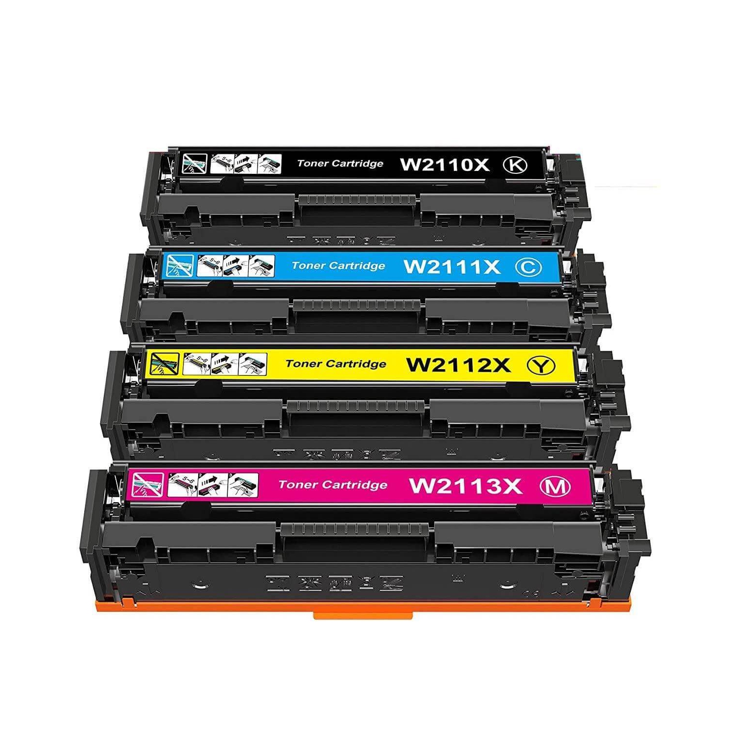 Compatible HP 206X Toner Cartridges BCYM OEM Chip