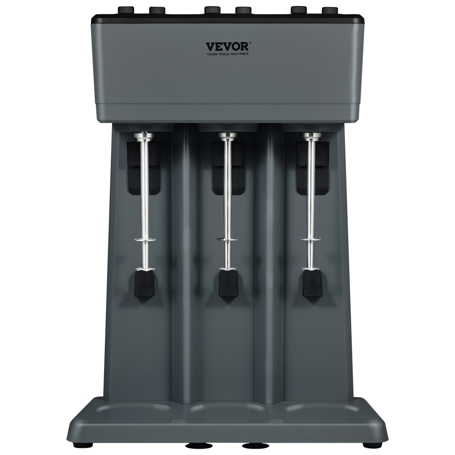 VEVOR 375W Milkshake Maker, 3 Electric Milkshake Machine, Triple Heads Drink Mixer Blender Machine, 3-Speed Milkshake Mixer with 3 x 820 ml Stainless