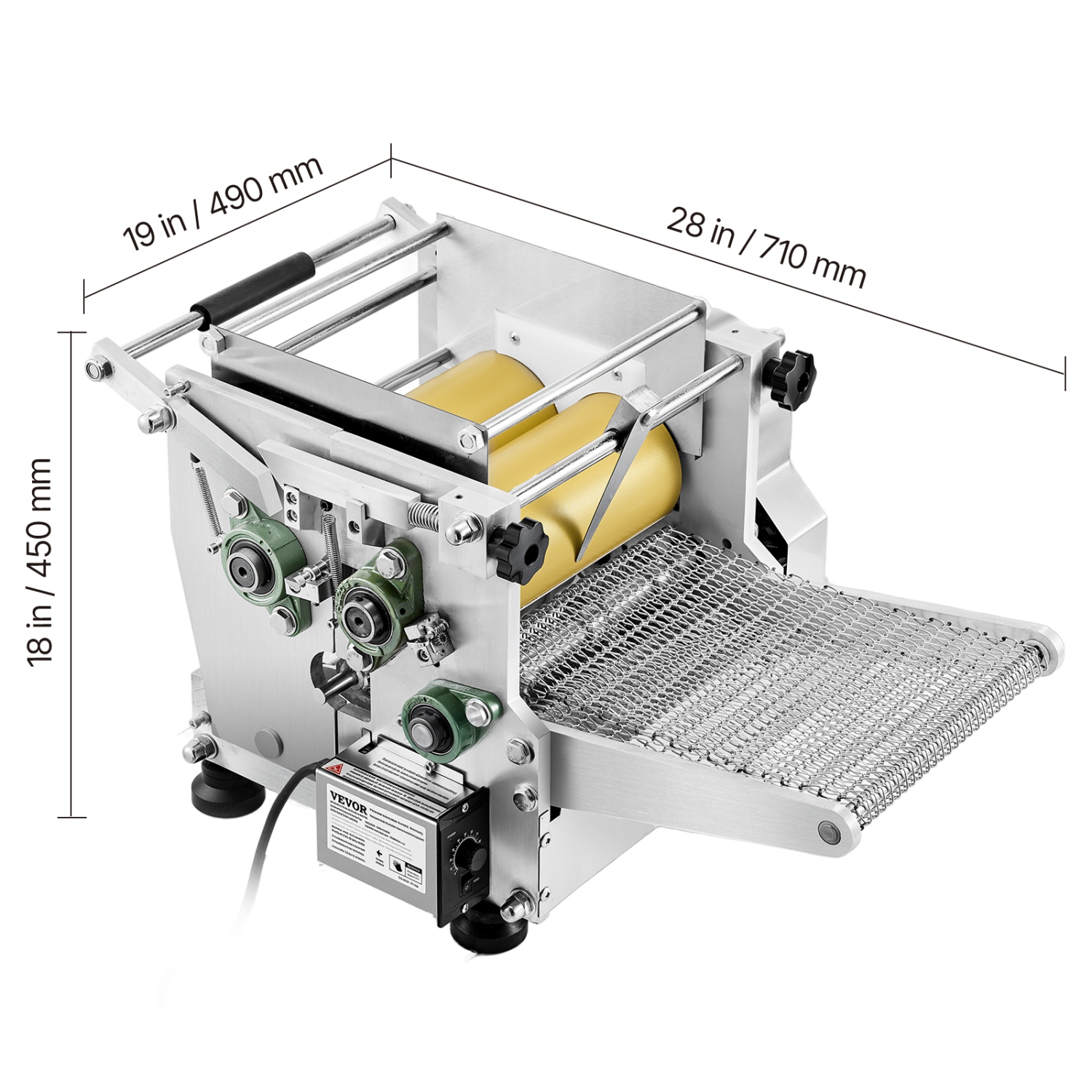 VEVOR Electric Tortilla Maker, Automatic Corn Tortilla Making Machine with Non-Stick Coating and Two Molds(4 in+6 in), Electric Chapatti Machine