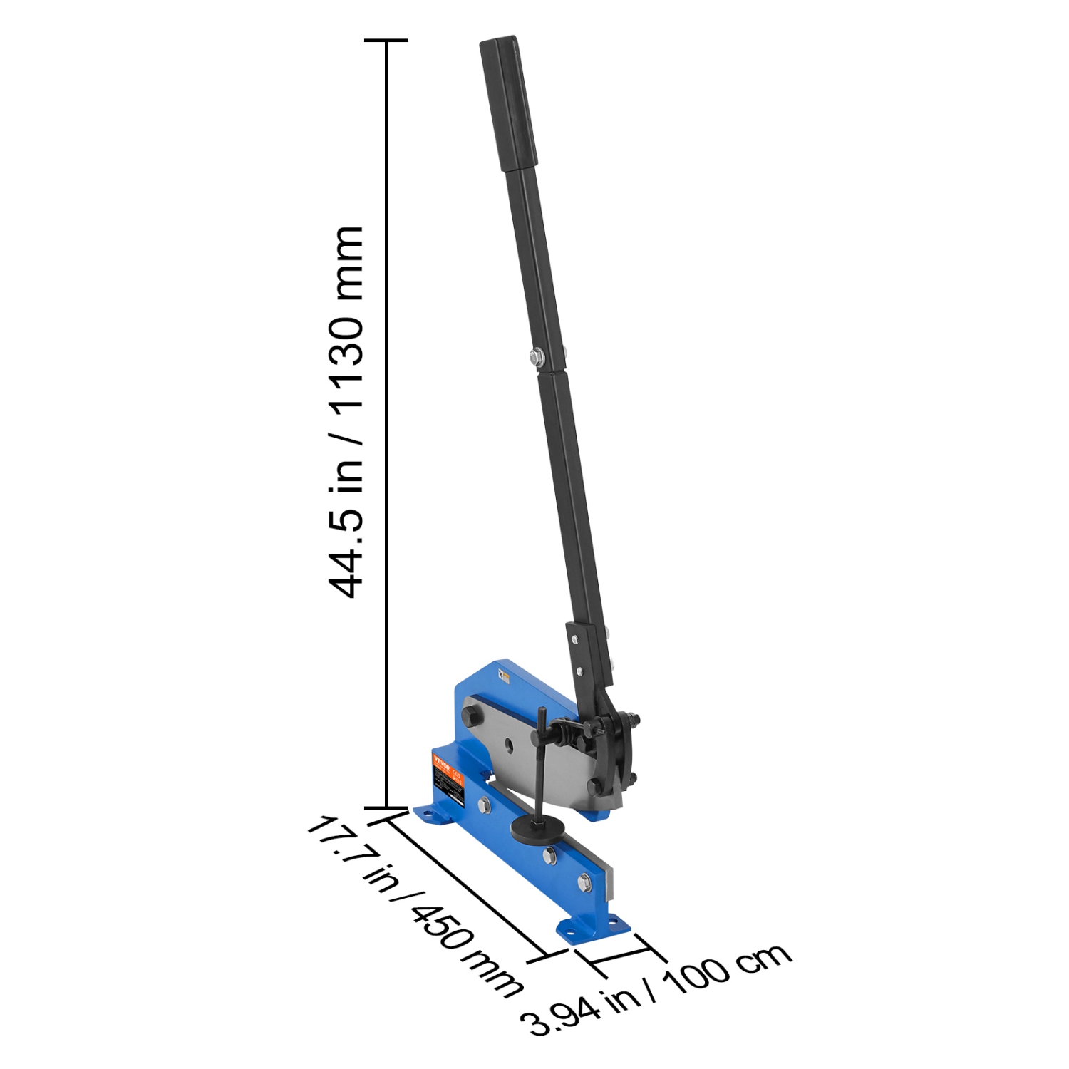 VEVOR 12" Manual Hand Plate Shear for Metal Sheet Processing, HS-12 Benchtop Cutter with Q235 Material, for Crafts Thick Steel Crafting, Heavy Duty
