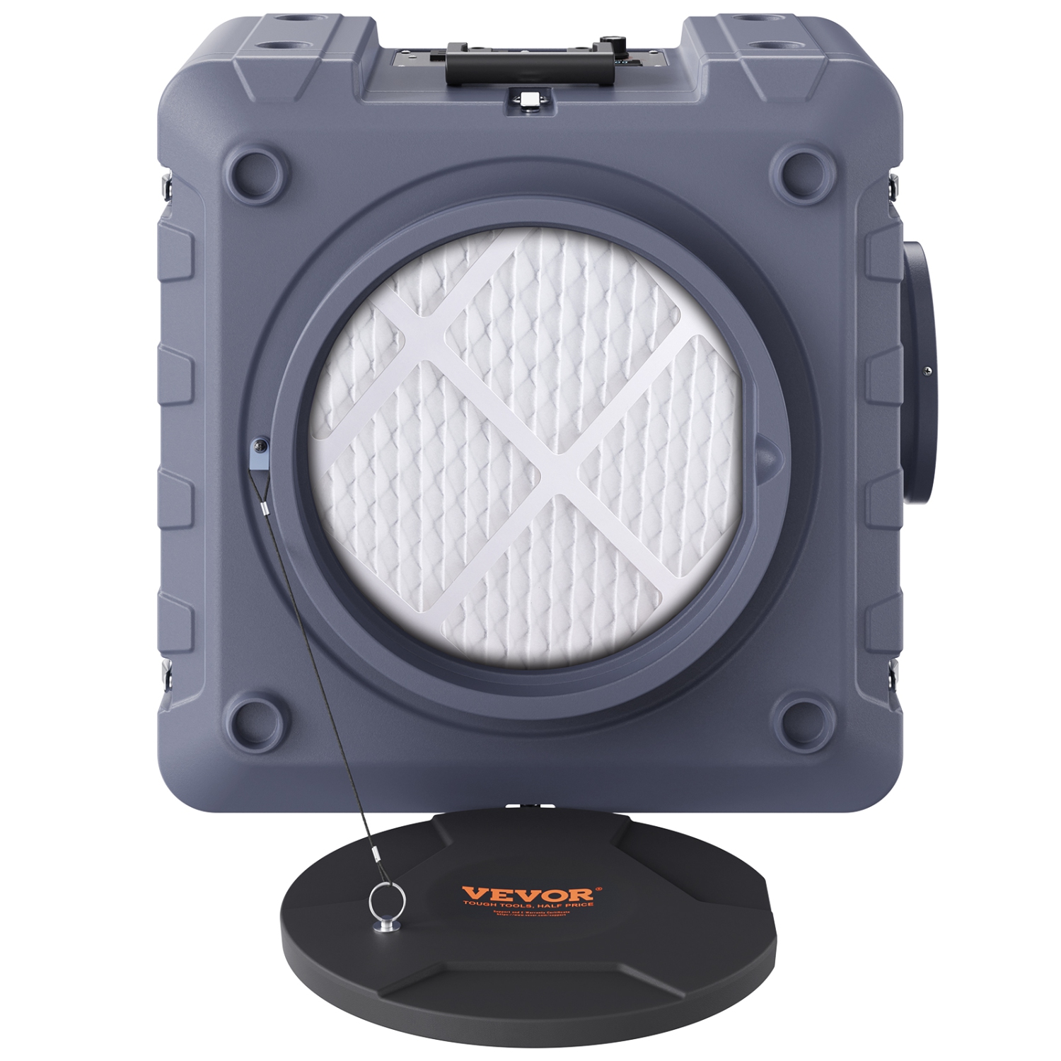 VEVOR 800 CFM Air Scrubber with 3-Stage Filtration, Stackable Negative Air Machine , Air Cleaner with MERV10, Carbon, H13 HEPA, for Home, Industrial