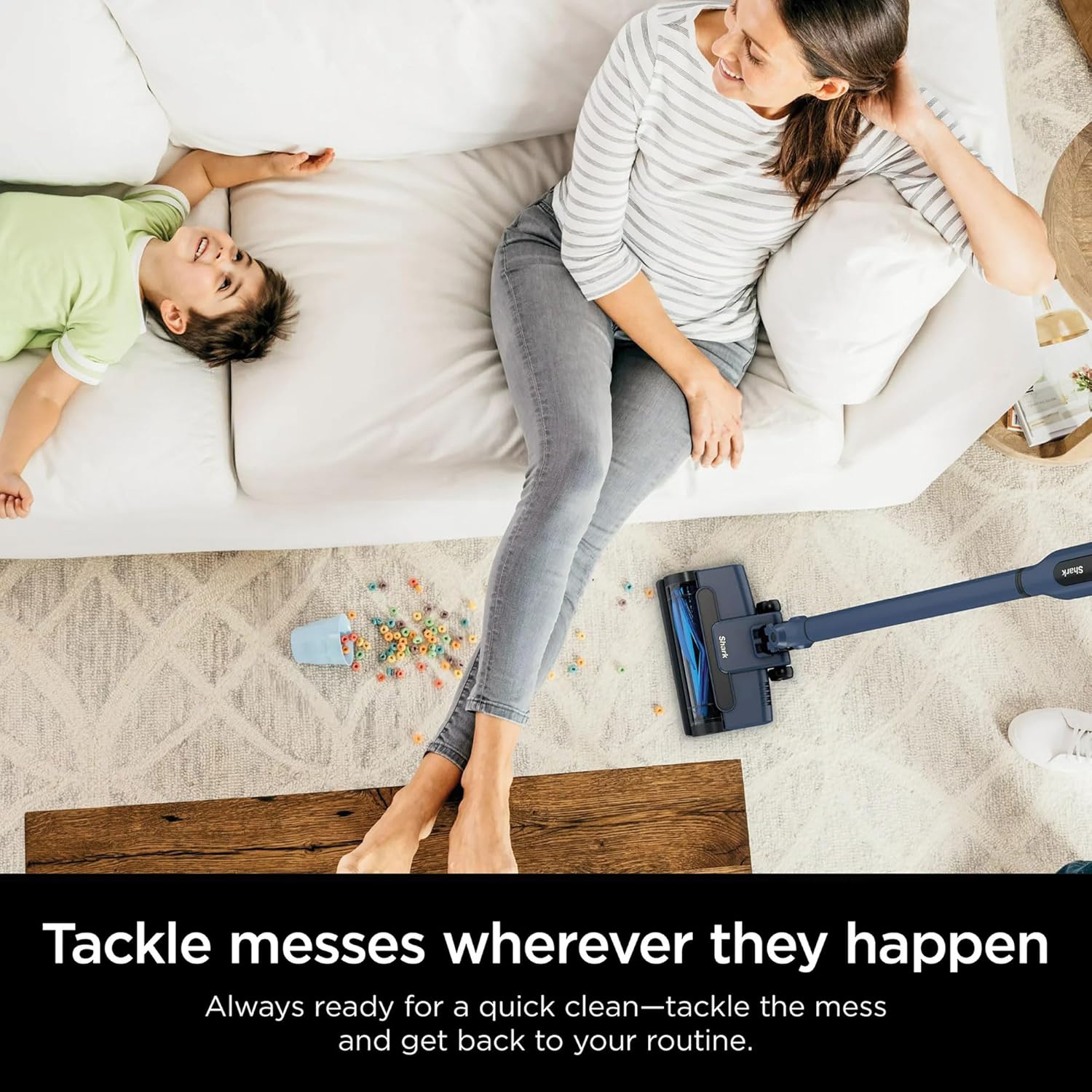 Refurbished - Shark WS640 Cordless Stick Vacuum, Lightweight, Powerful Suction, Anti-Allergen Technology, for Home and Pet Hair