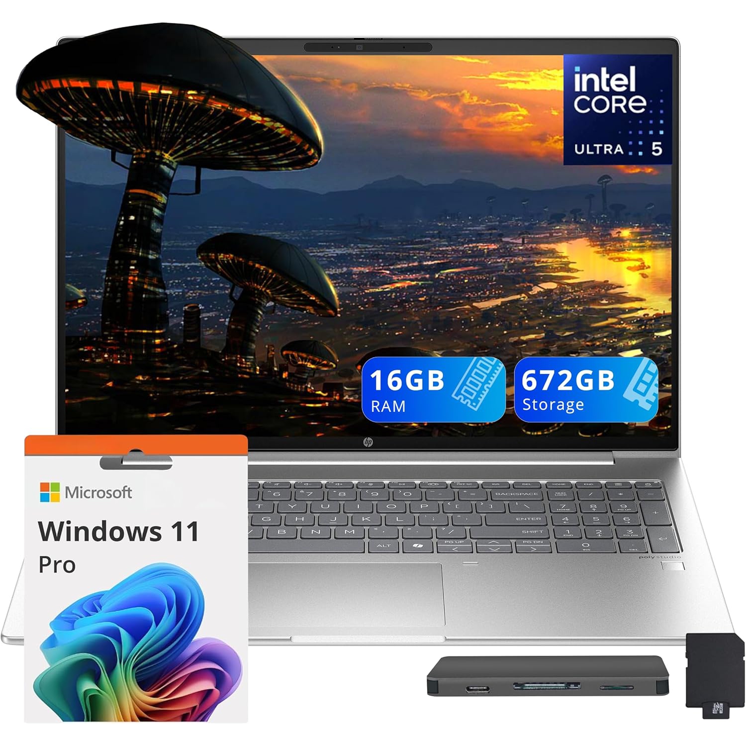 Portable professionnel WUXGA Probook 460 G11 de 16&nbsp;po de HP, Intel Ultra 5 125U, stockage 672&nbsp;Go, DDR5 d'16&nbsp;Go, carte graphique