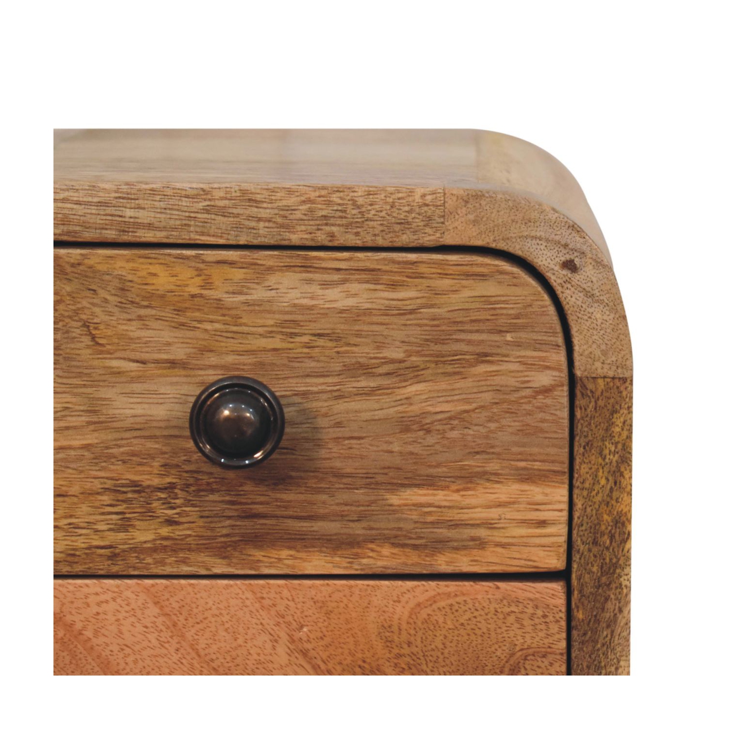 Meuble de chevet en bois massif Extra Mini incurvé chêne d'Artisan Furniture