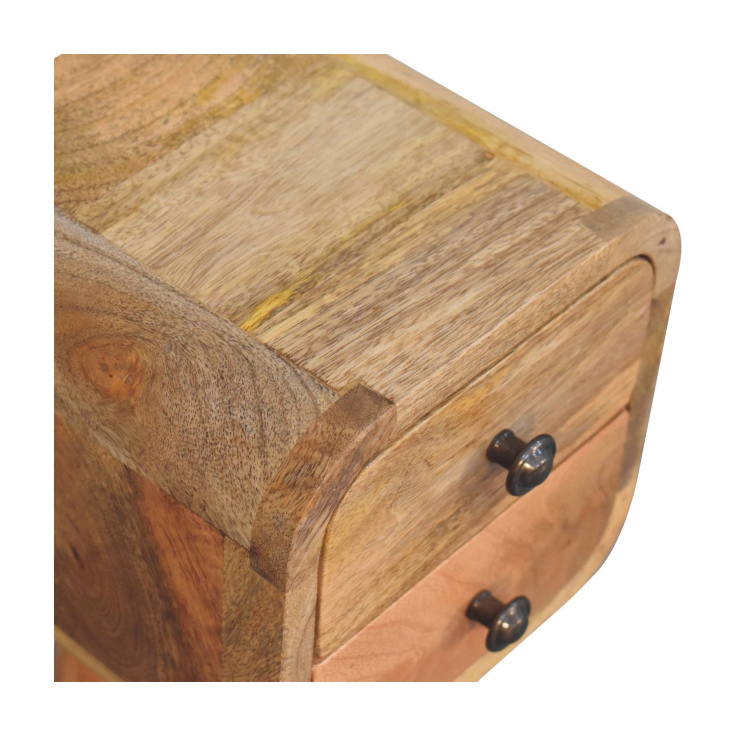 Meuble de chevet en bois massif Extra Mini incurvé chêne d'Artisan Furniture