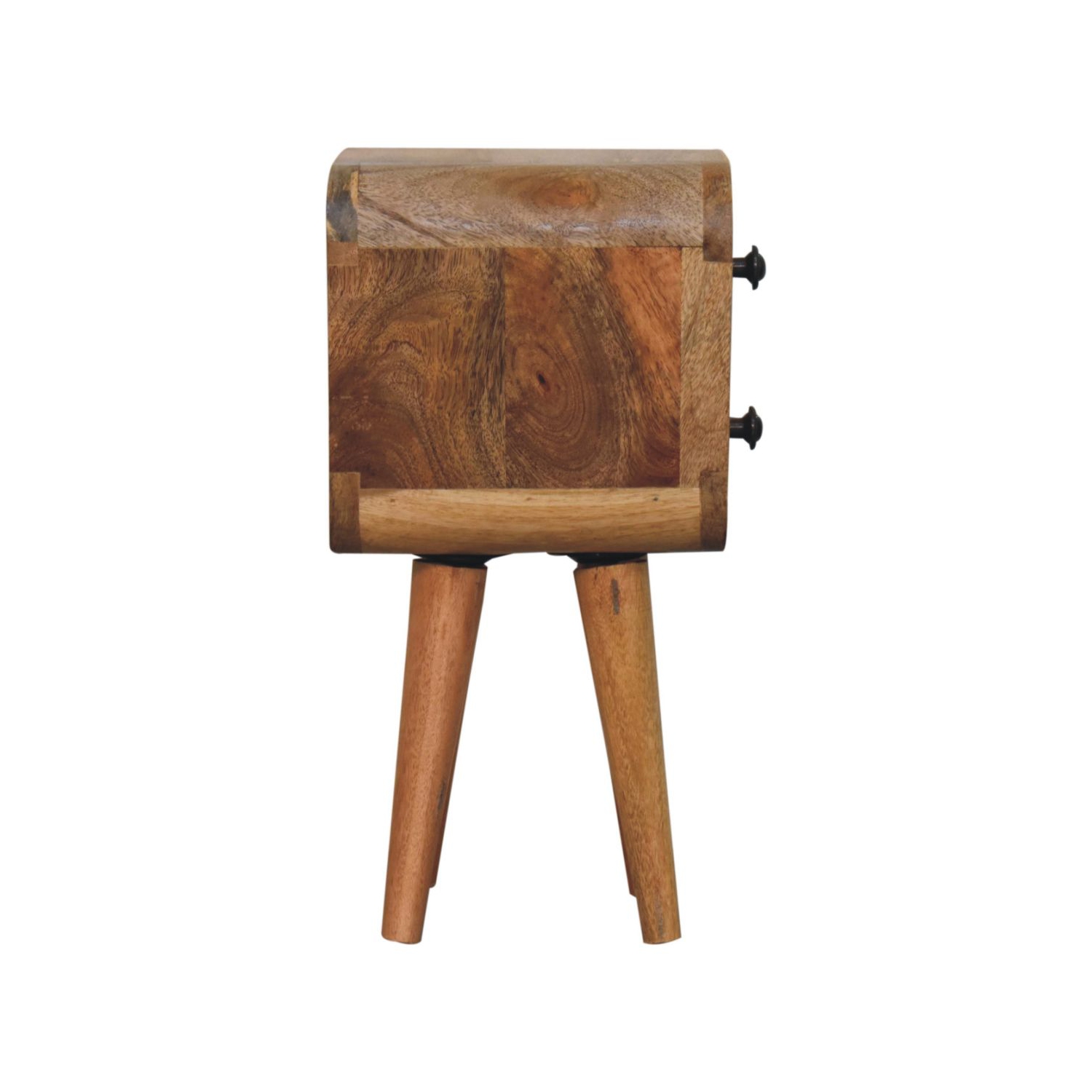 Meuble de chevet en bois massif Extra Mini incurvé chêne d'Artisan Furniture