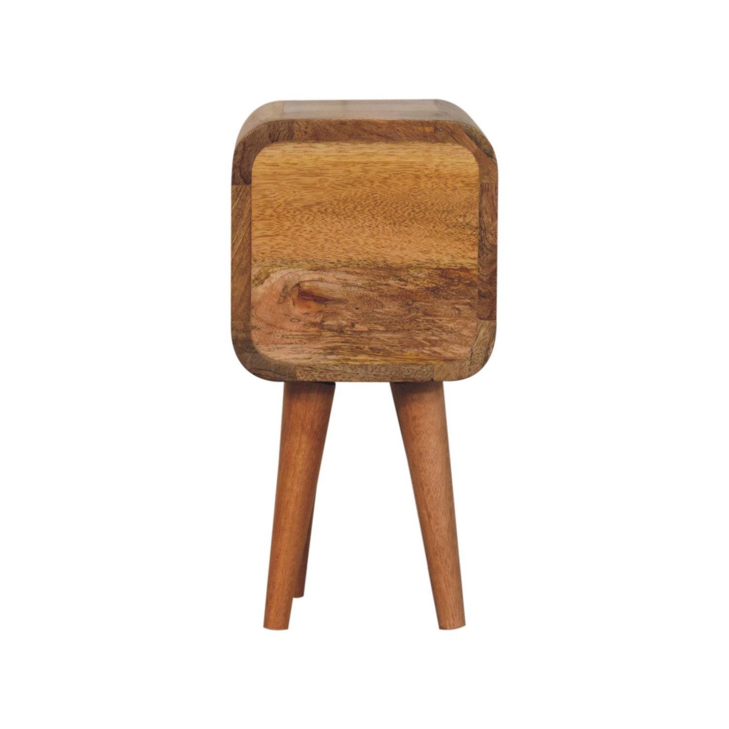 Meuble de chevet en bois massif Extra Mini incurvé chêne d'Artisan Furniture