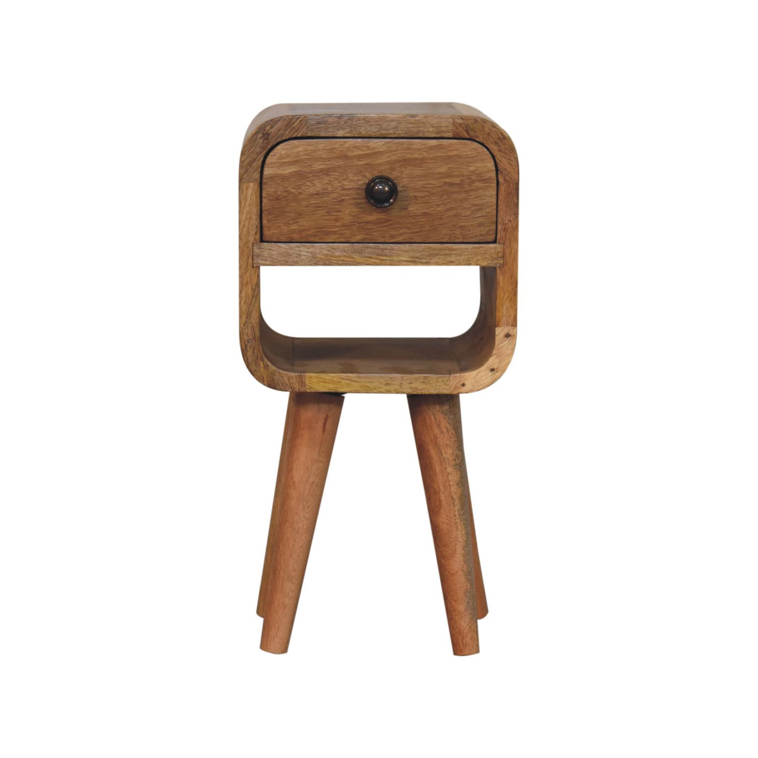 Meuble de chevet en bois massif avec cadre courbé extra mini chêne d'Artisan Furniture