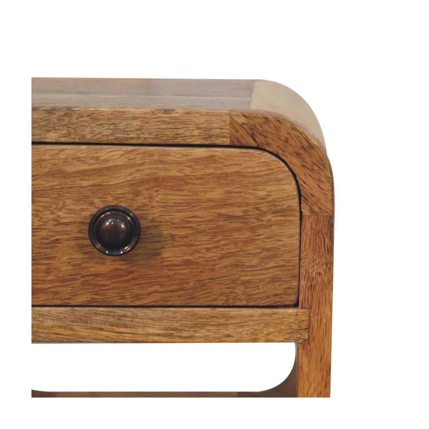 Meuble de chevet en bois massif avec cadre courbé extra mini chêne d'Artisan Furniture