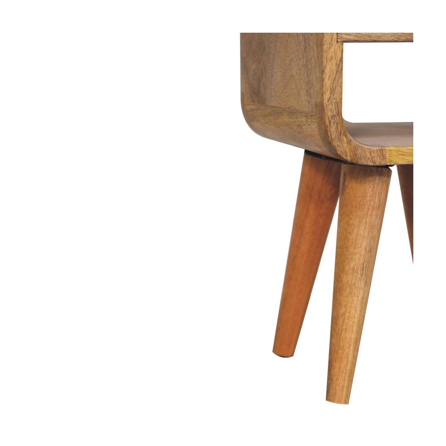 Meuble de chevet en bois massif avec cadre courbé extra mini chêne d'Artisan Furniture