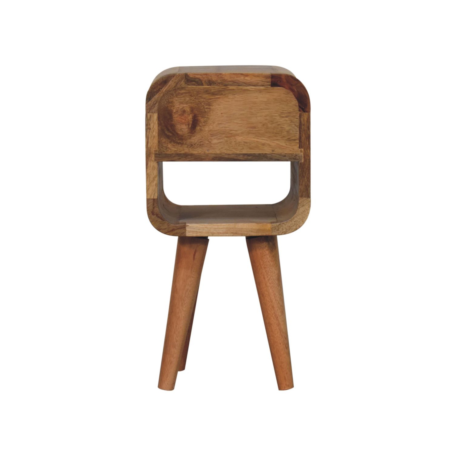 Meuble de chevet en bois massif avec cadre courbé extra mini chêne d'Artisan Furniture