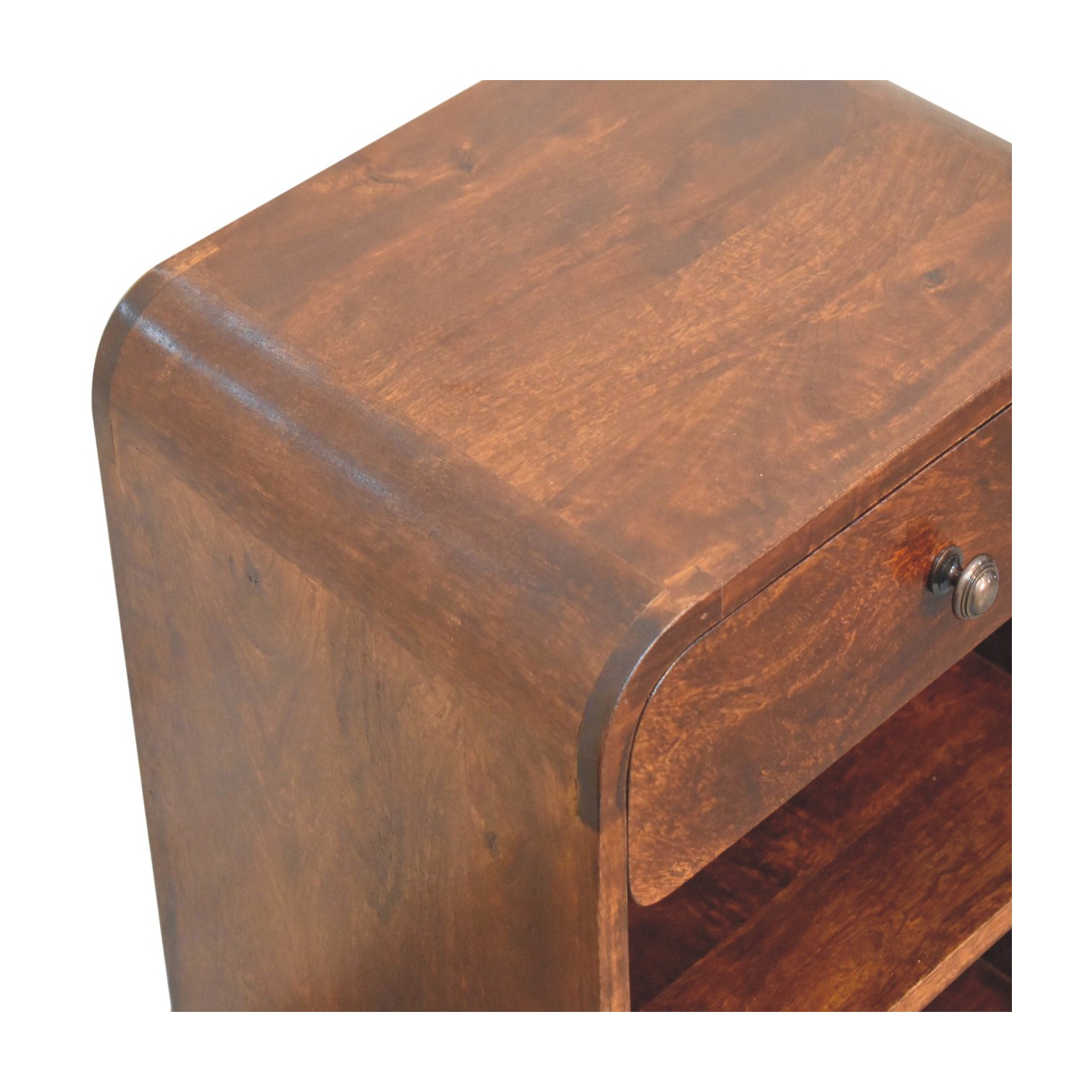 Artisan Furniture – Côté de lit ouvert Aspen en bois massif