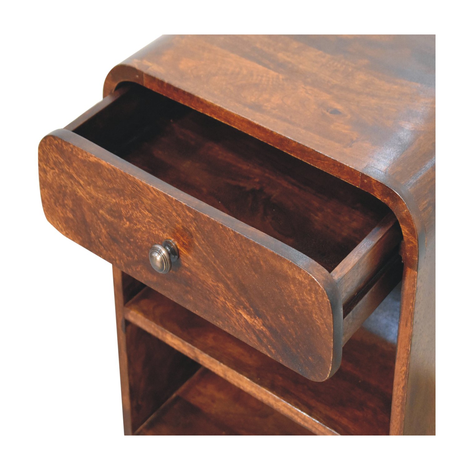 Artisan Furniture – Côté de lit ouvert Aspen en bois massif