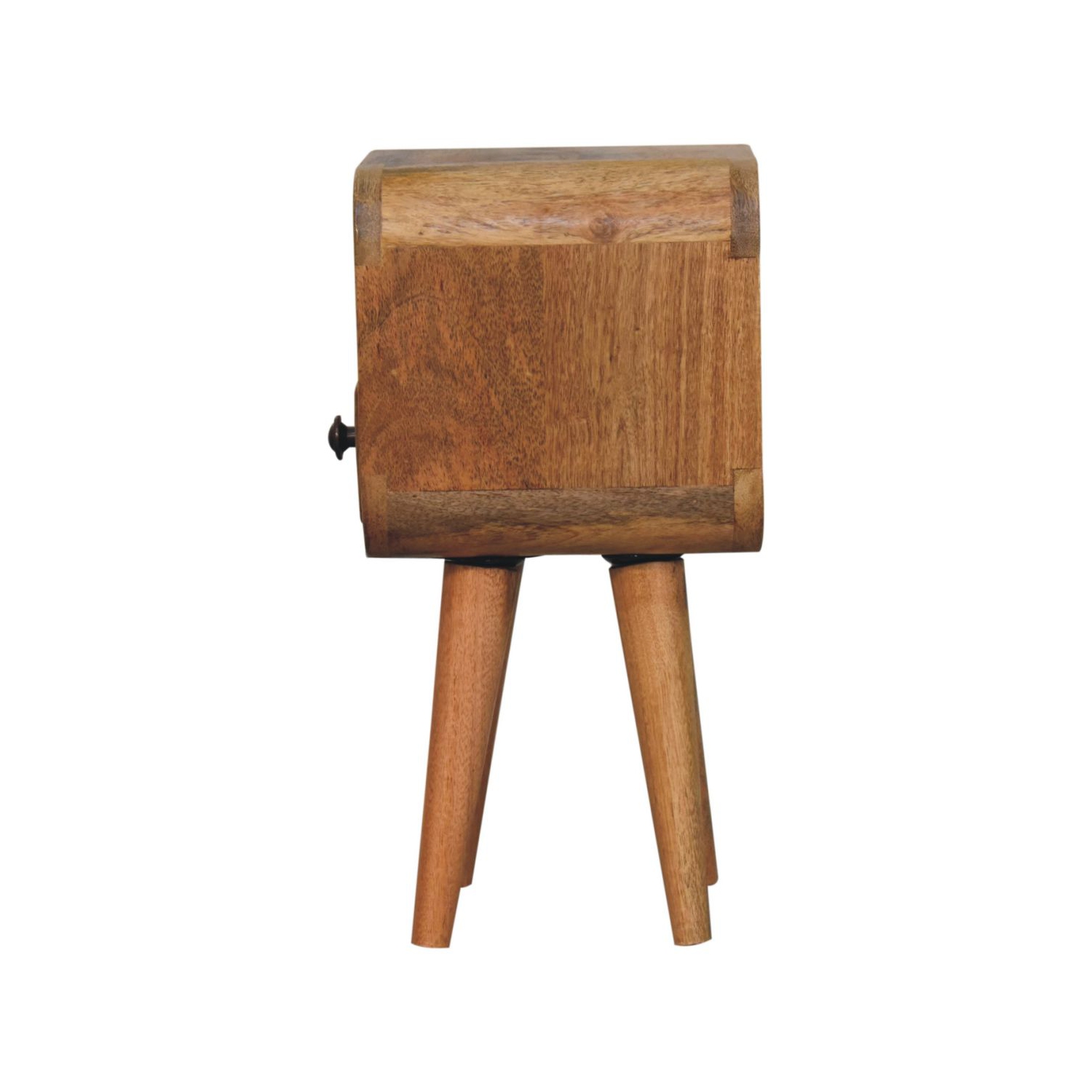 Meuble de chevet en bois massif à fentes ouvertes très petit chêne d'Artisan Furniture