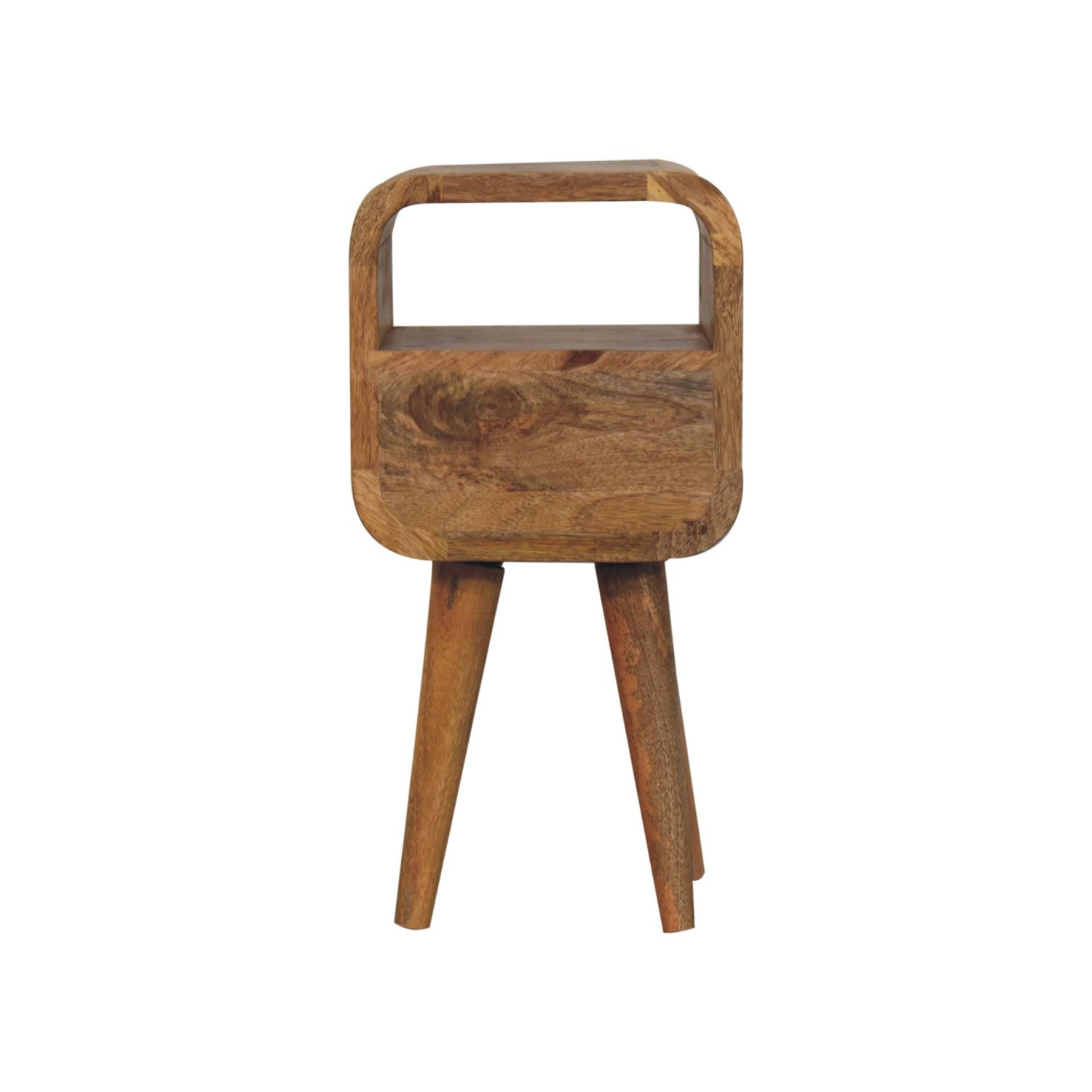 Meuble de chevet en bois massif à fentes ouvertes très petit chêne d'Artisan Furniture