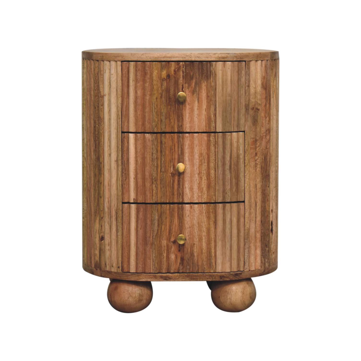 Lit à 3 tiroirs en bois massif Soba Ball d'Artisan Furniture