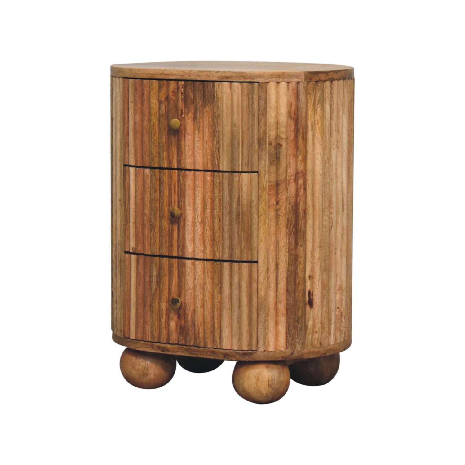 Lit à 3 tiroirs en bois massif Soba Ball d'Artisan Furniture