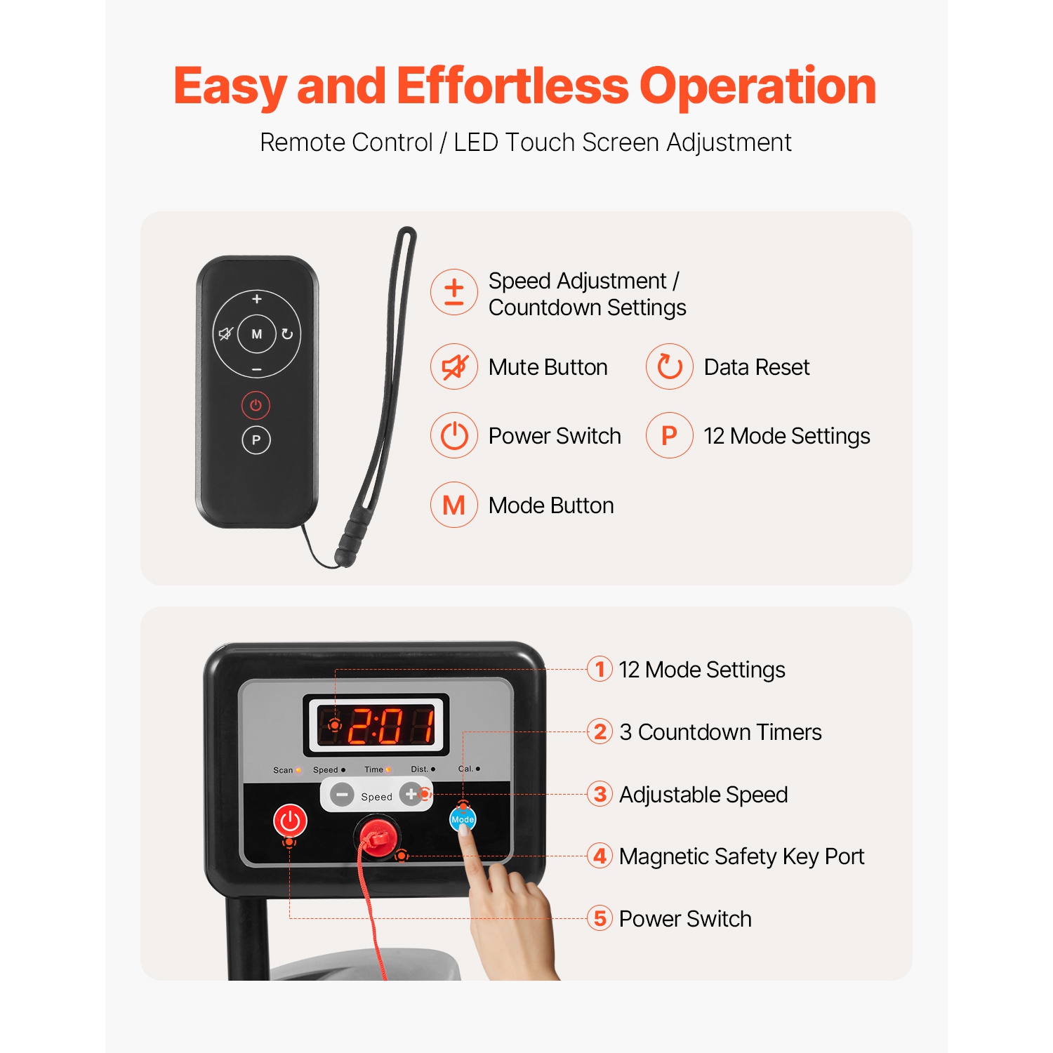 VEVOR 200 lbs Weight Capacity Dog Treadmill for Medium Dogs, Electric Dog Running Machine with 3 Adjustable Ramps, Indoor Pet Treadmill with LCD