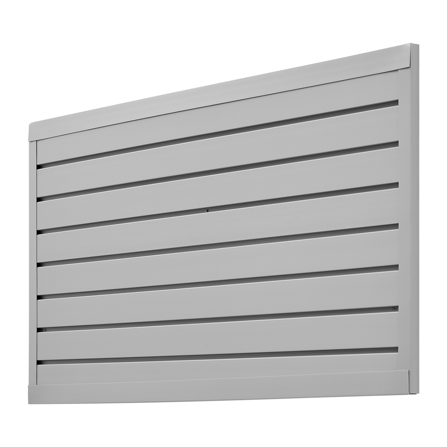 VEVOR 2 x 4 ft Slat Wall Paneling, PVC Garage Slatwall with Modular Design, Grey Slat Wall Easy-to-Install Adjustable Slatwall Panel with Coupling