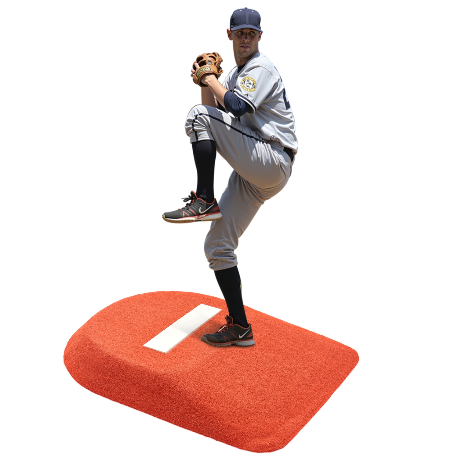 VEVOR Pitching Mound, Portable Baseball Game Mound, 42 in Indoor Outdoor Pitching Practice and Training Equipment, One-Piece Softball Pitching Aids