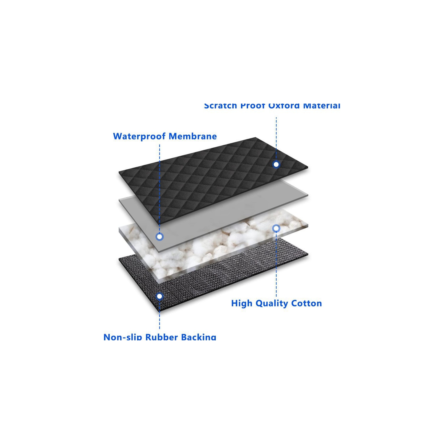 Housses de siège d'auto, housses de siège arrière étanches pour les voitures, les camions et les VUS