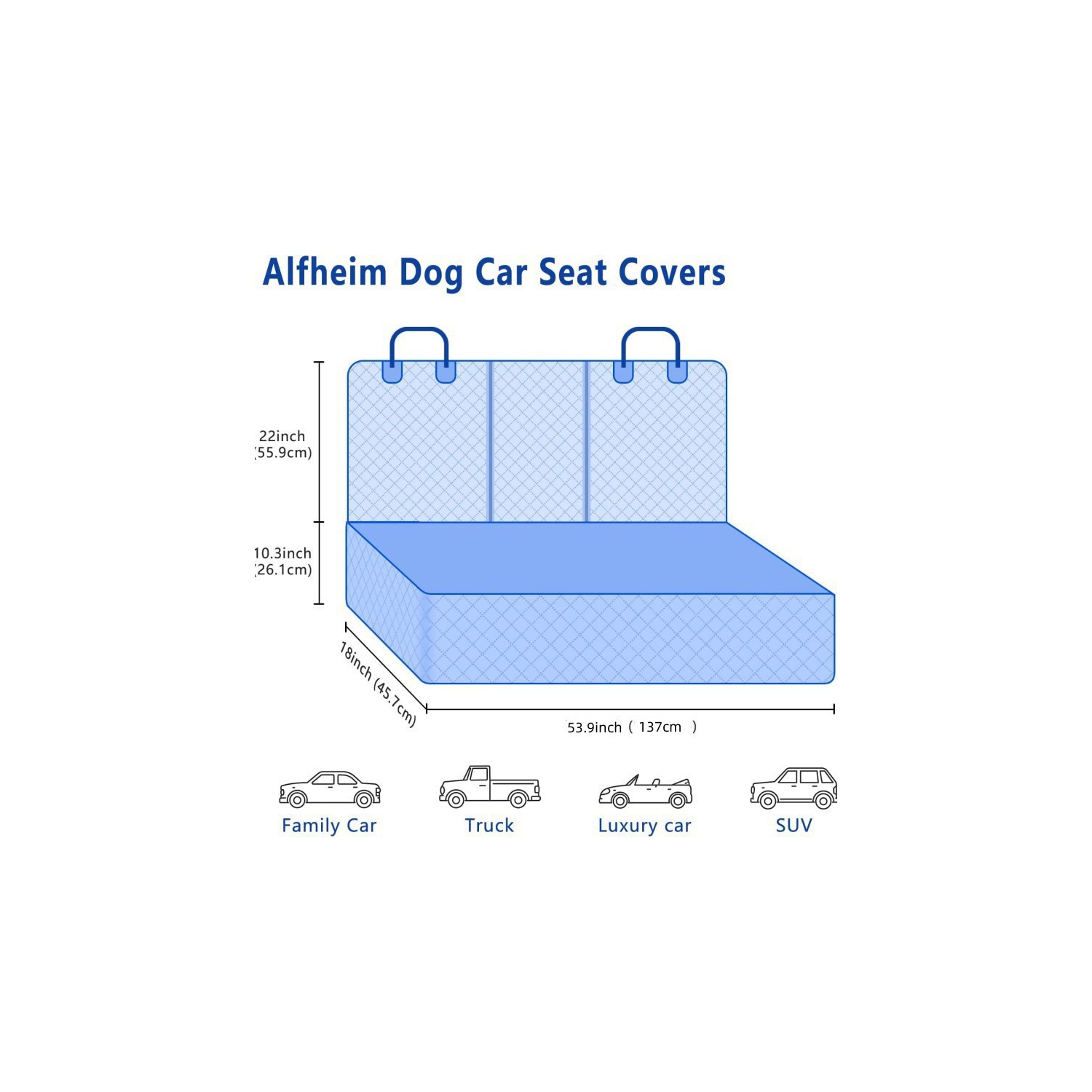 Housses de siège d'auto, housses de siège arrière étanches pour les voitures, les camions et les VUS